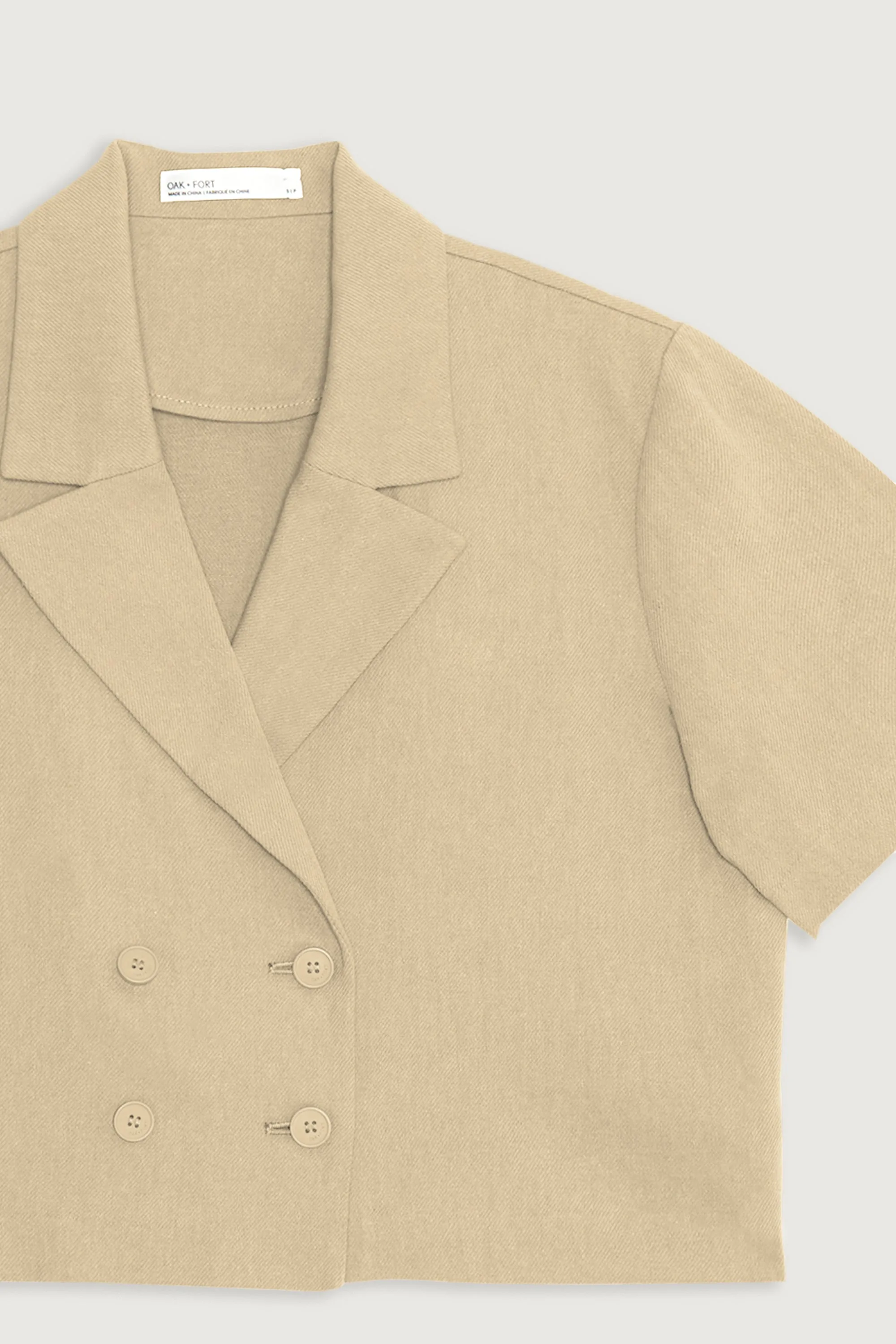 COTTON LINEN WOVEN TOP sold by OAK AND FORT product image thumbnail 5