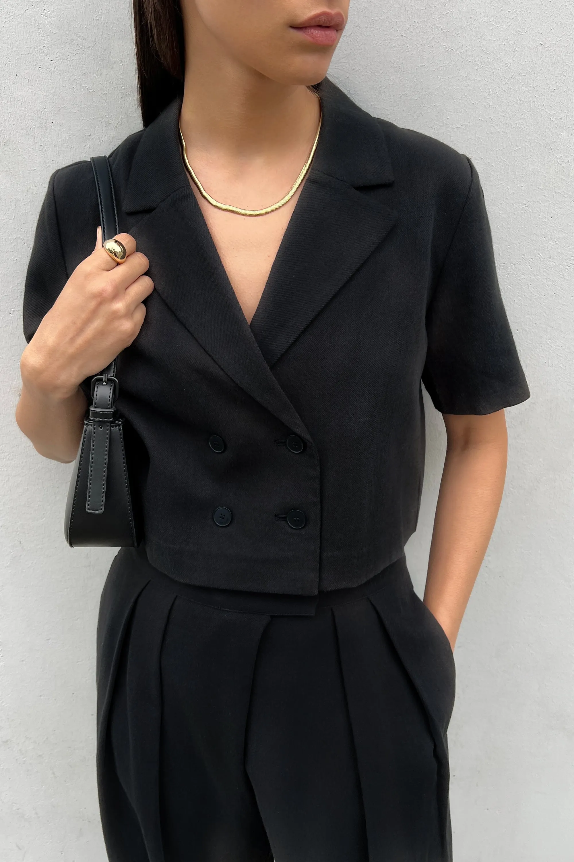 COTTON LINEN WOVEN TOP sold by OAK AND FORT product image thumbnail 4