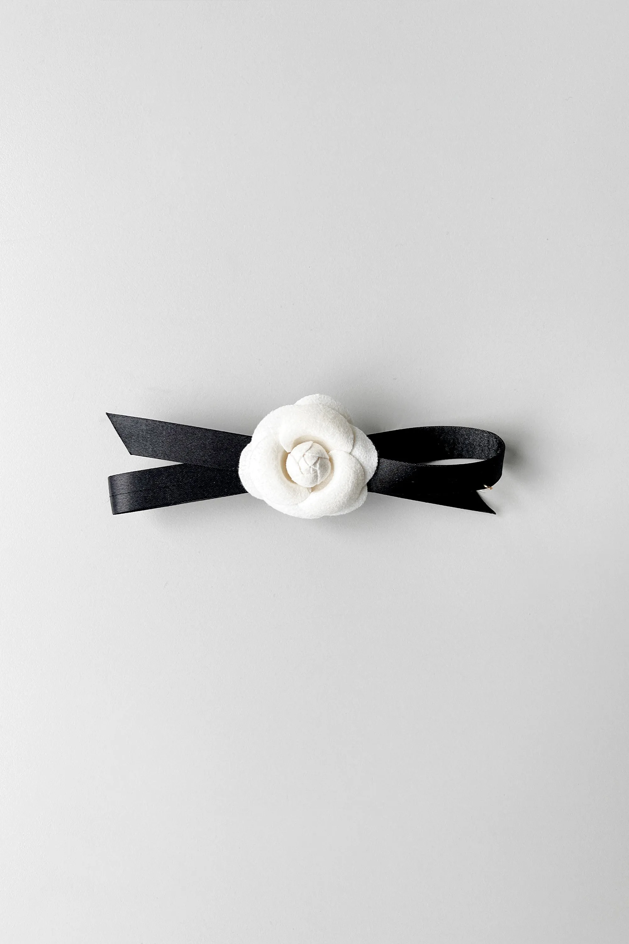 BOW HAIR CLIP WITH FLOWER sold by OAK AND FORT product image thumbnail 4