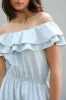 OFF SHOULDER RUFFLED DRESS sold by OAK AND FORT