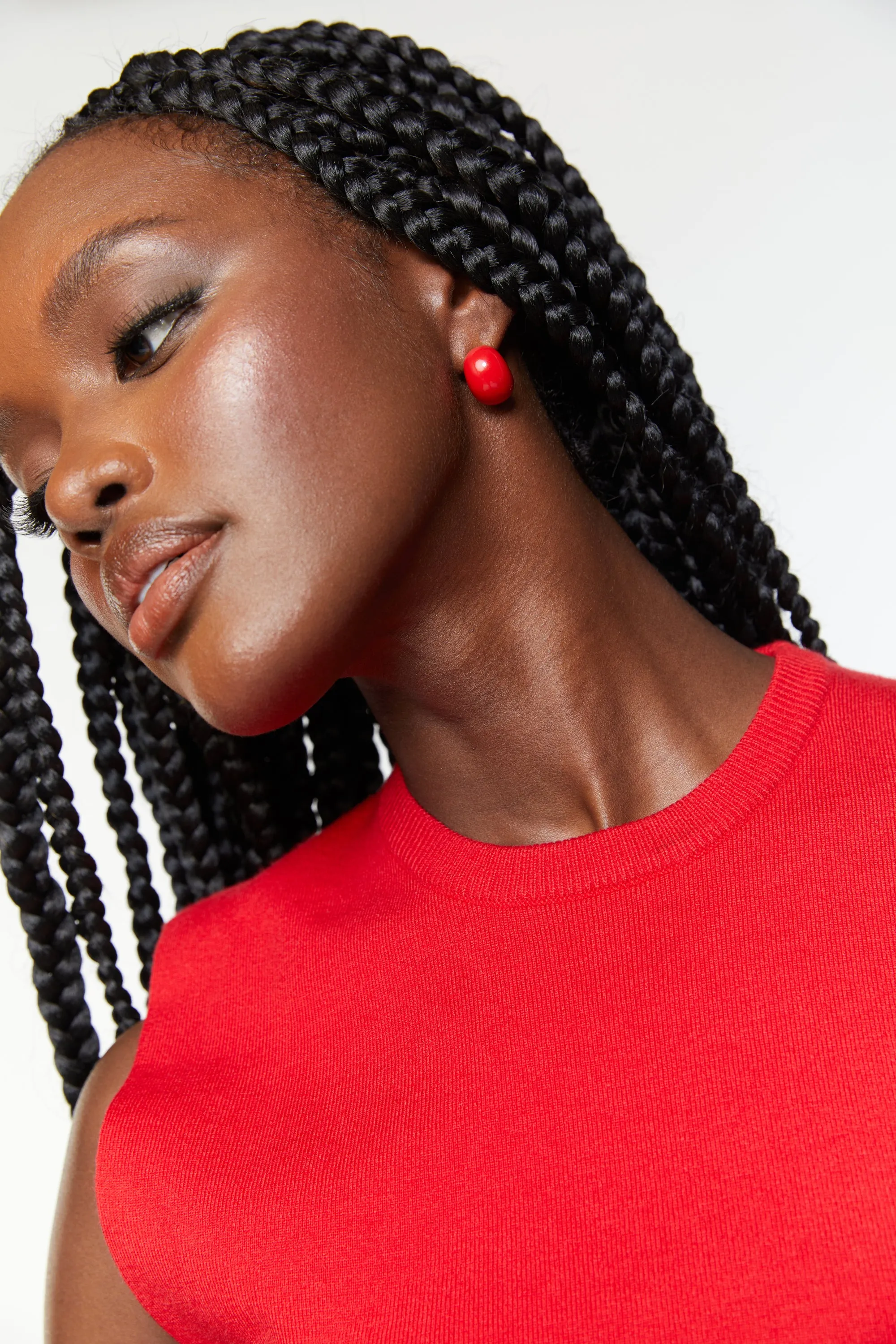 COLOURED CHUNKY MINI HOOPS sold by OAK AND FORT product image thumbnail 4