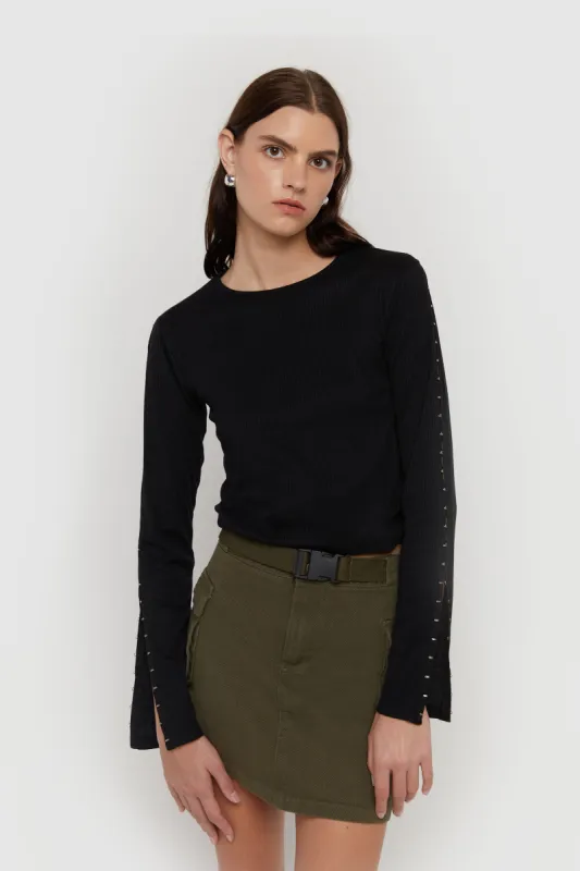 SIDE HOOK SLEEVE TOP sold by OAK AND FORT