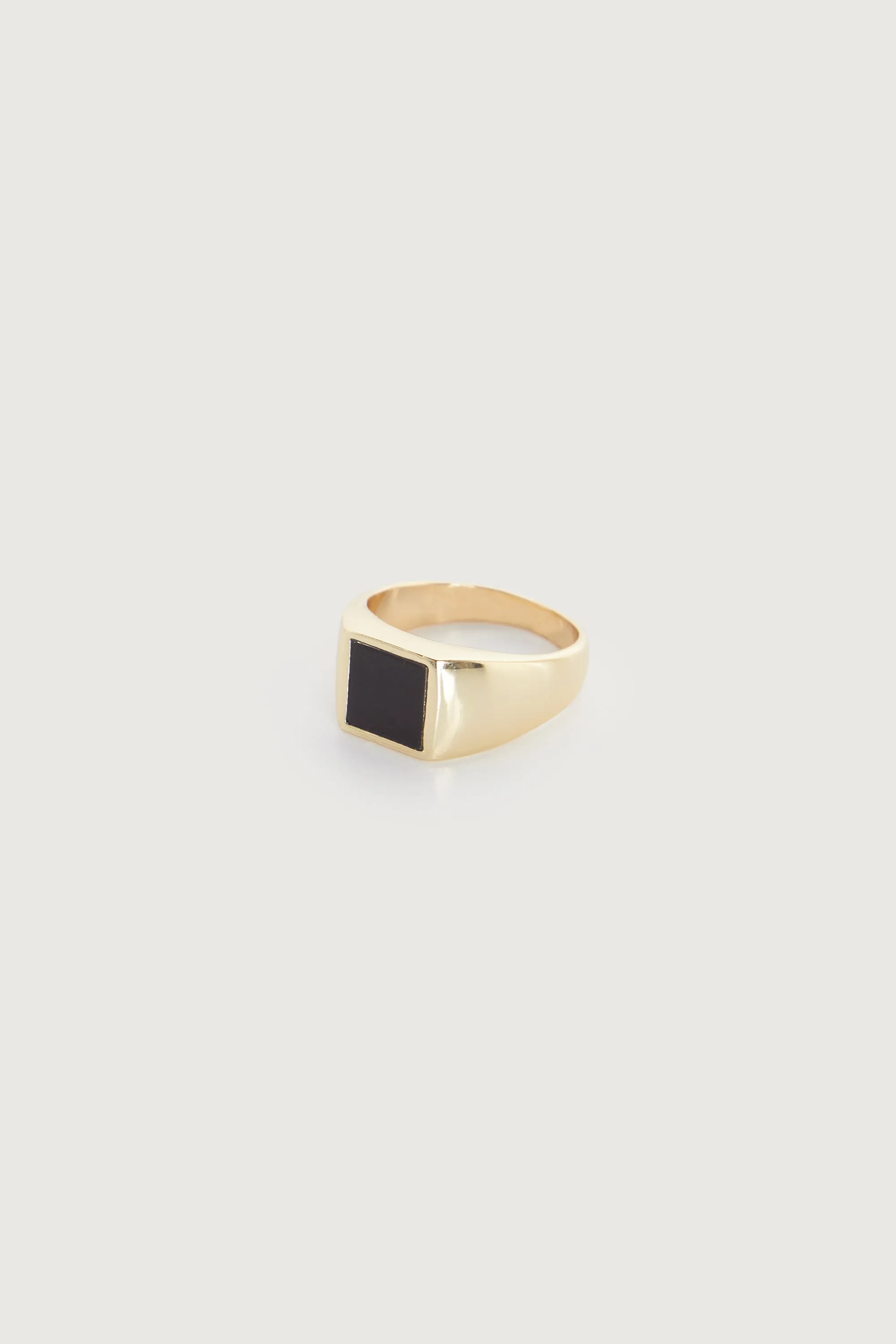 MEN'S ONYX SIGNET RING sold by OAK AND FORT product image thumbnail 3