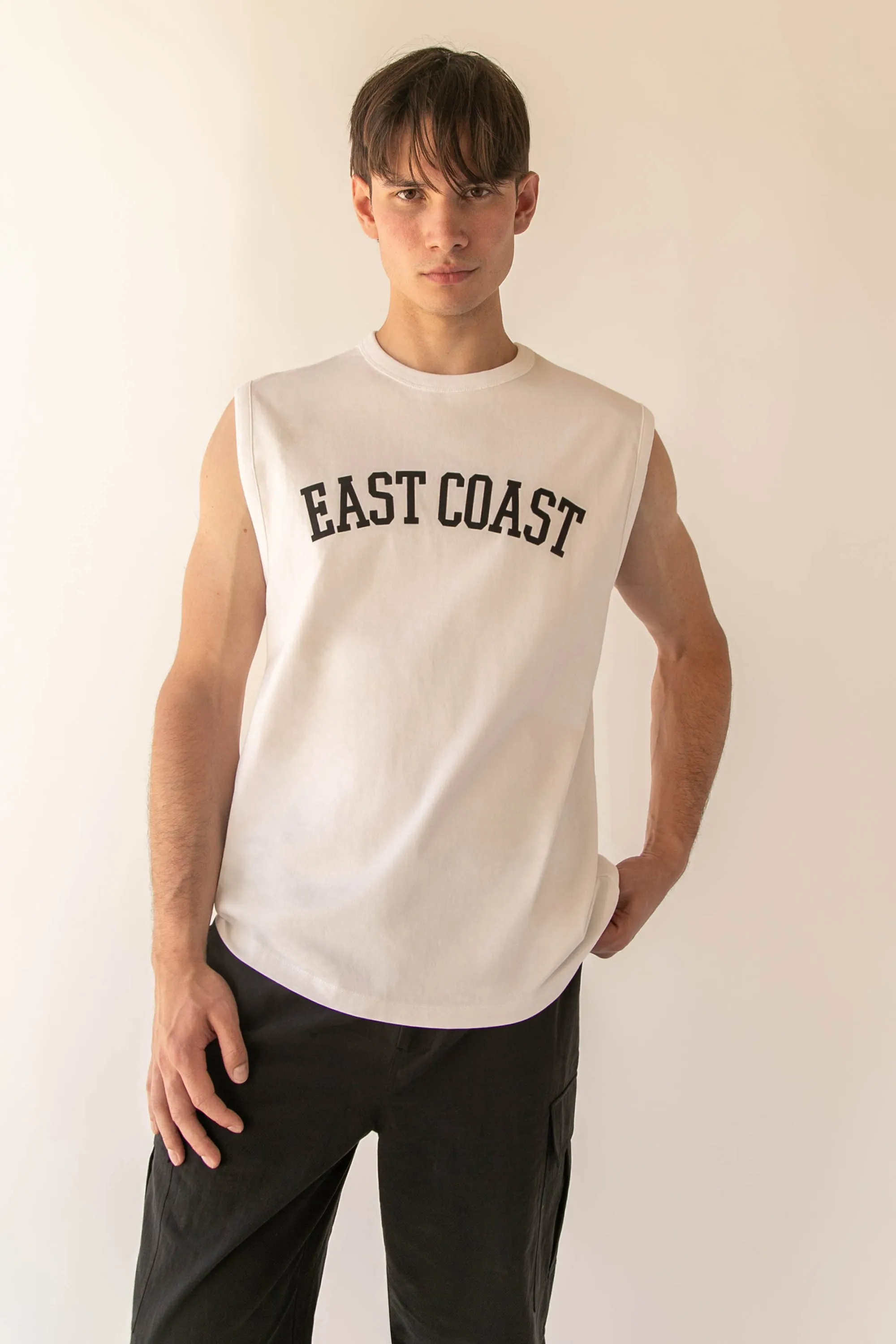 WEST COAST EAST COAST MUSCLE TANK sold by OAK AND FORT product image thumbnail 2