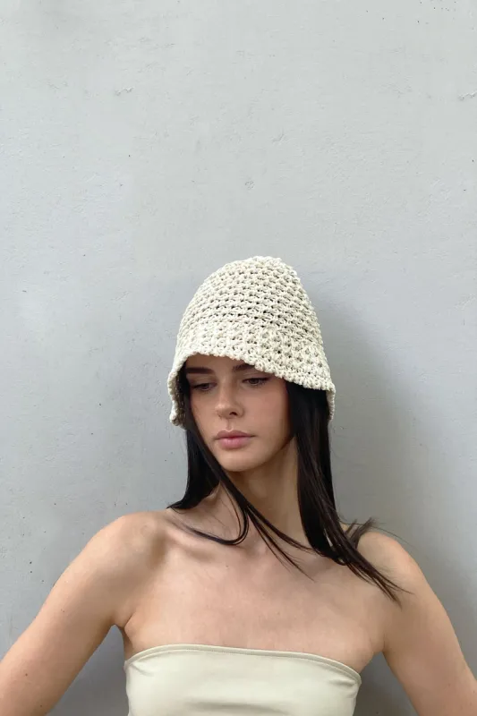 CROCHET BUCKET HAT sold by OAK AND FORT