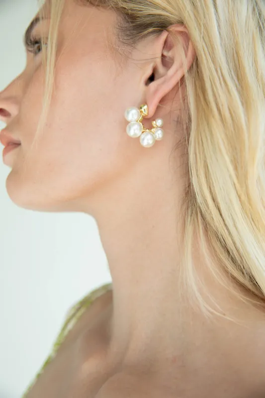 FIVE PEARL EARRING sold by OAK AND FORT