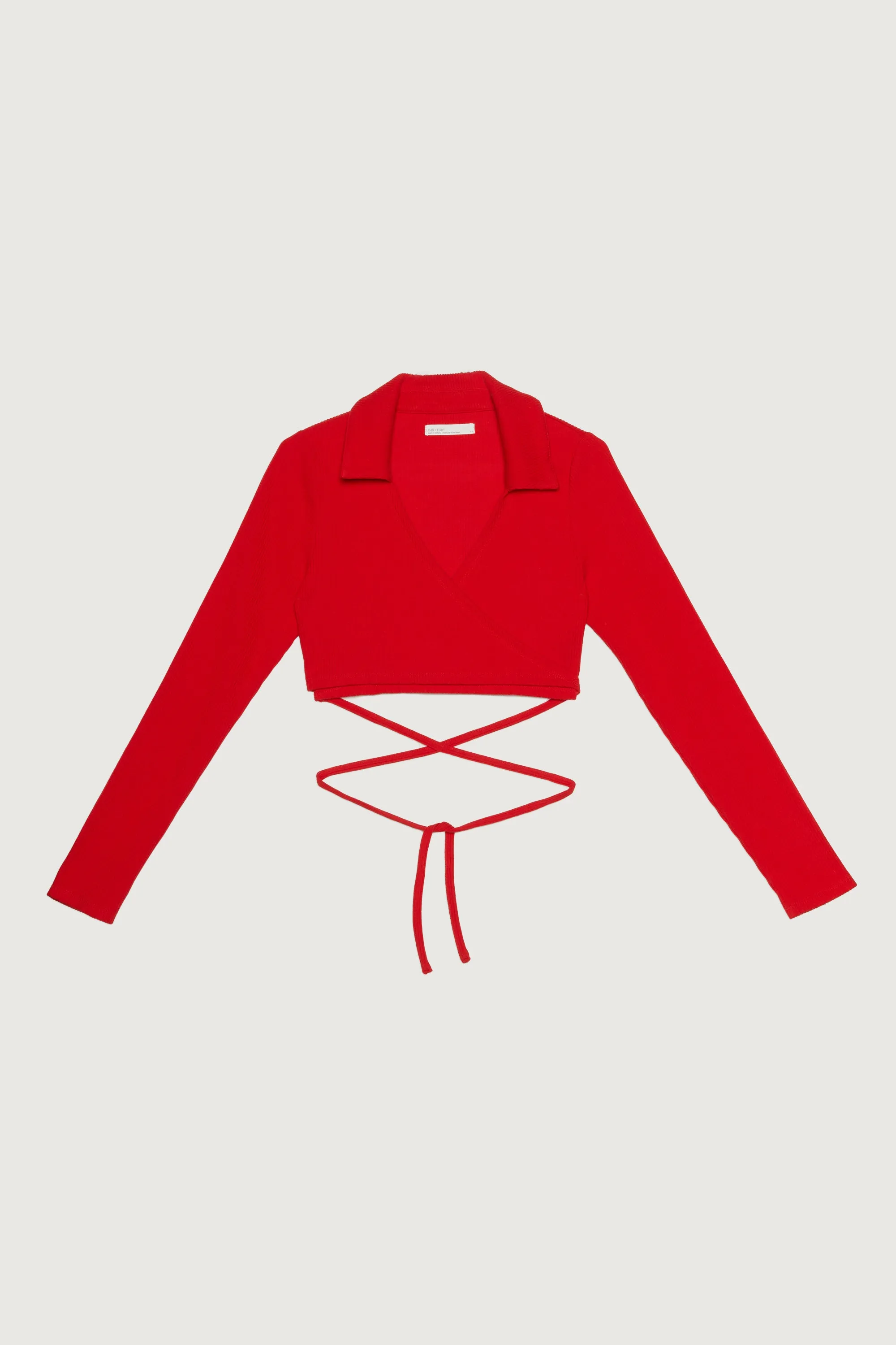 COLLARED WRAP TOP sold by OAK AND FORT product image thumbnail 5