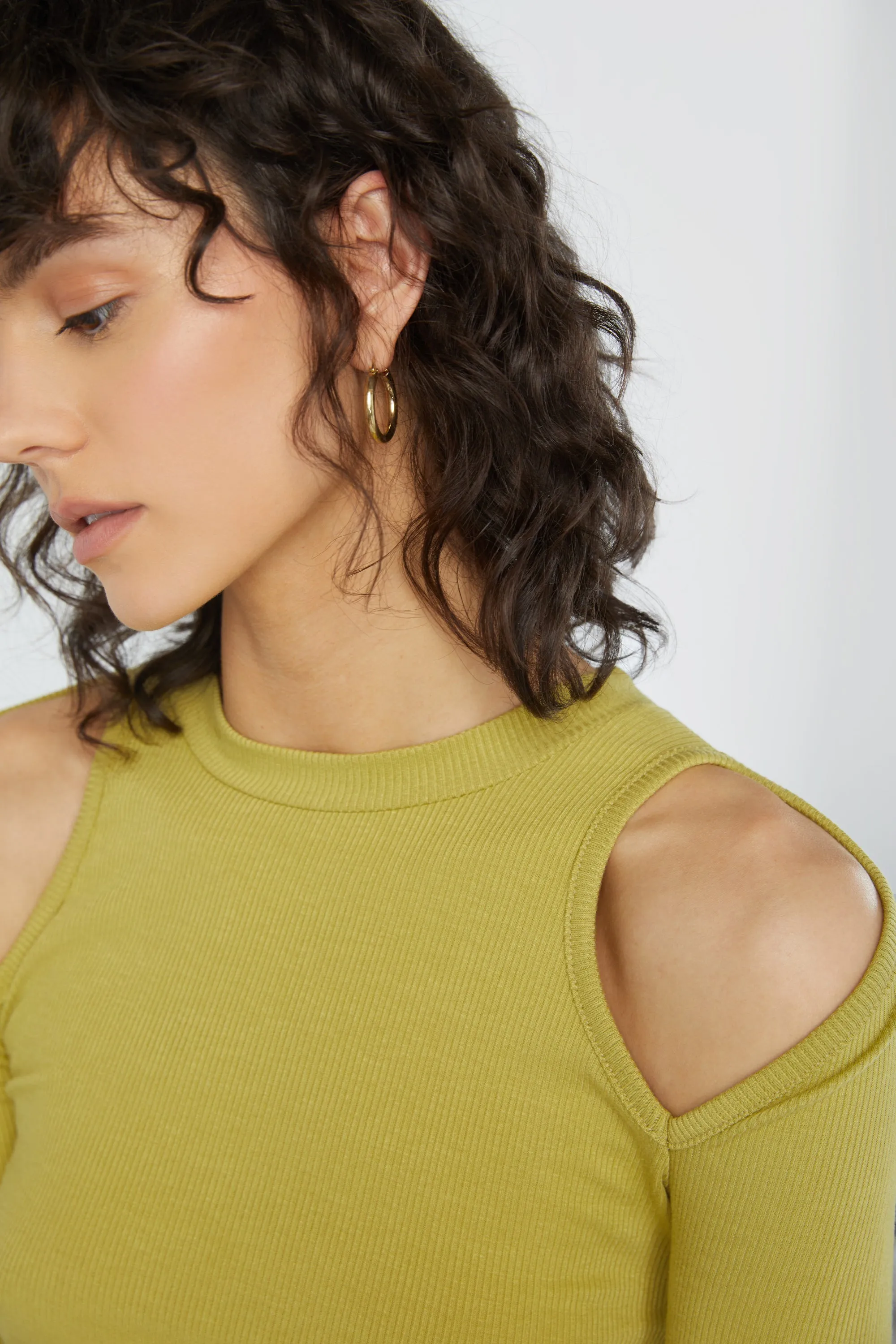 SHOULDER CUTOUT TOP sold by OAK AND FORT product image thumbnail 2