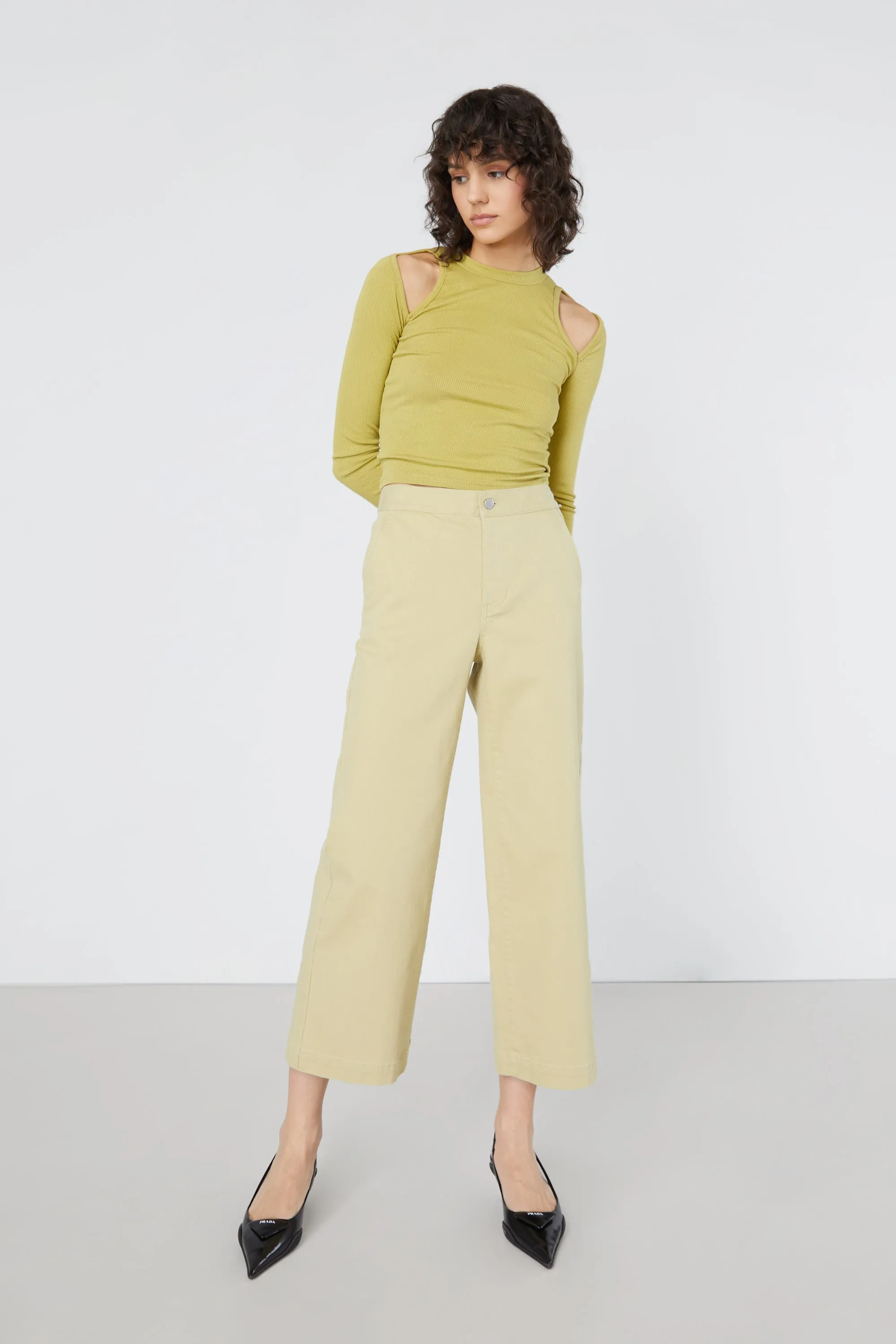 SHOULDER CUTOUT TOP sold by OAK AND FORT product image thumbnail 3