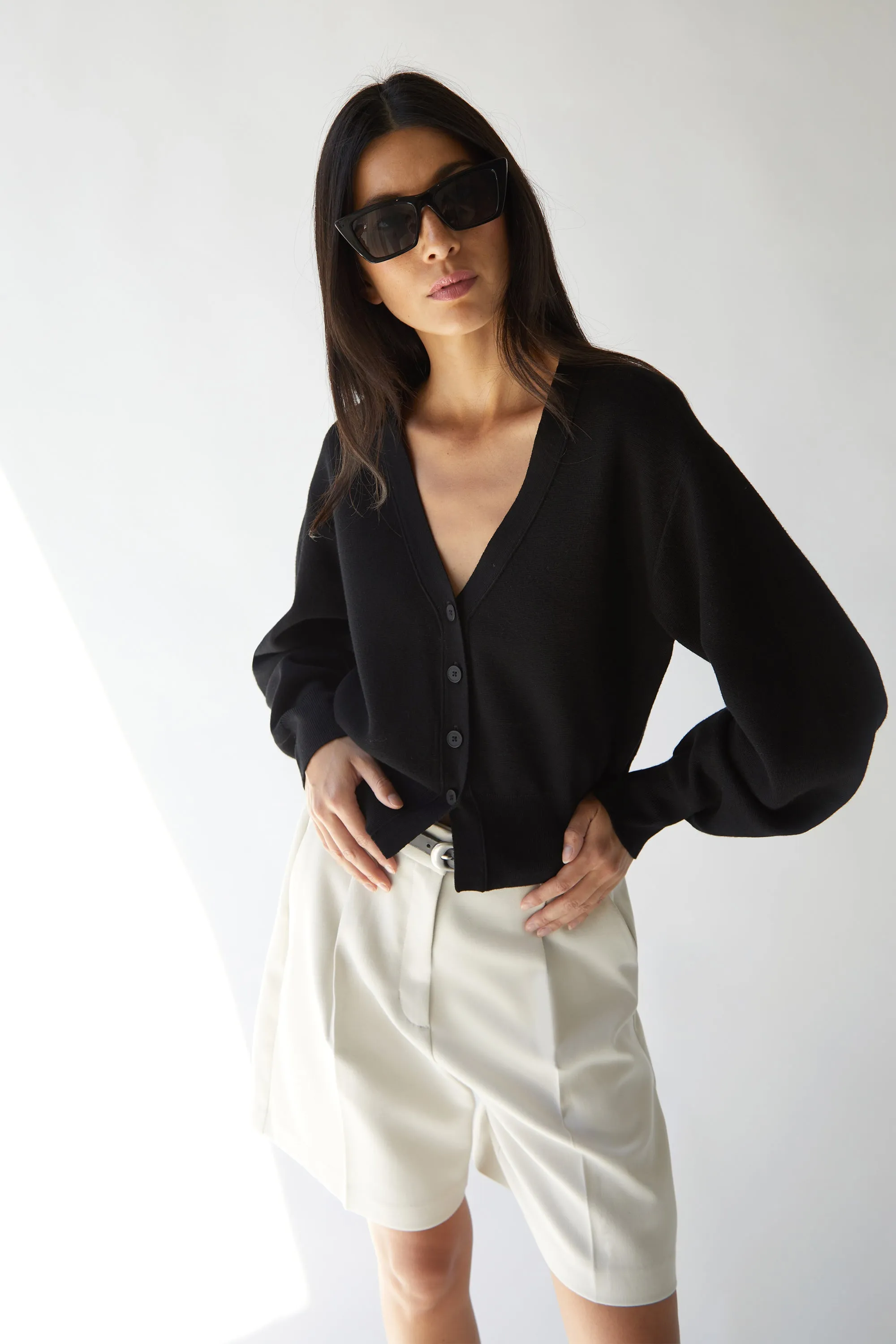 CROPPED CARDIGAN sold by OAK AND FORT product image thumbnail 5