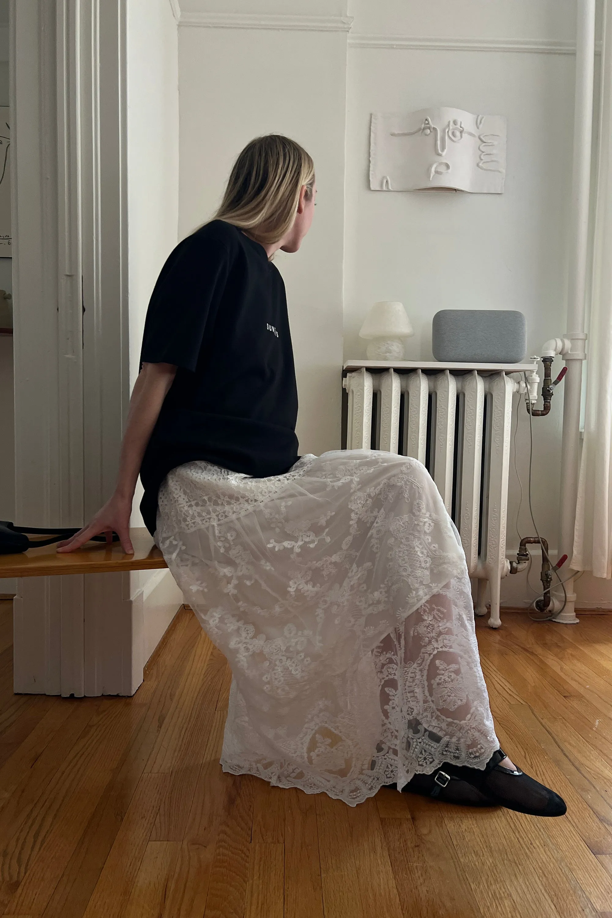 LAYERED LACE MIDI SKIRT sold by OAK AND FORT product image thumbnail 2