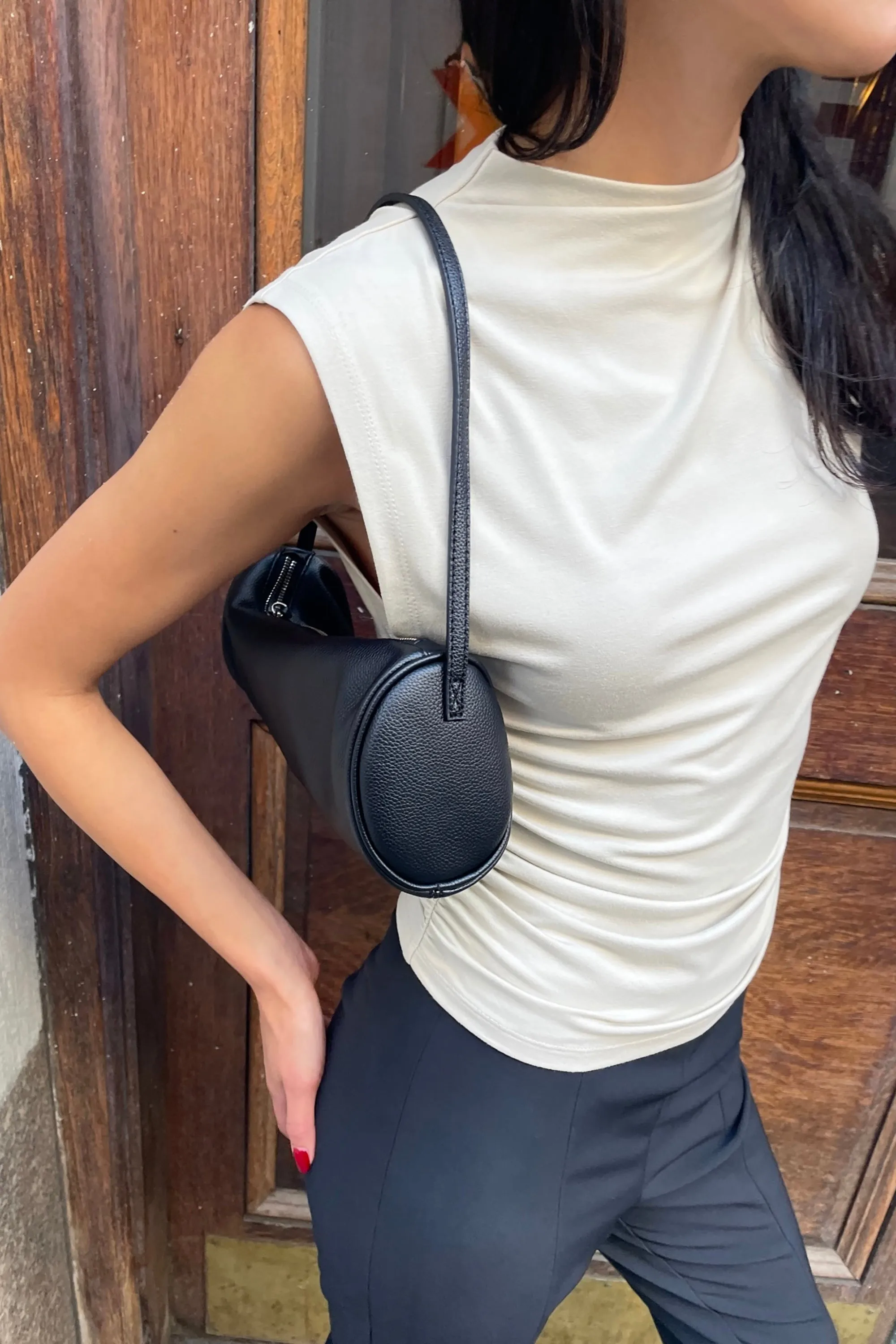 SLEEVELESS MOCKNECK TOP sold by OAK AND FORT