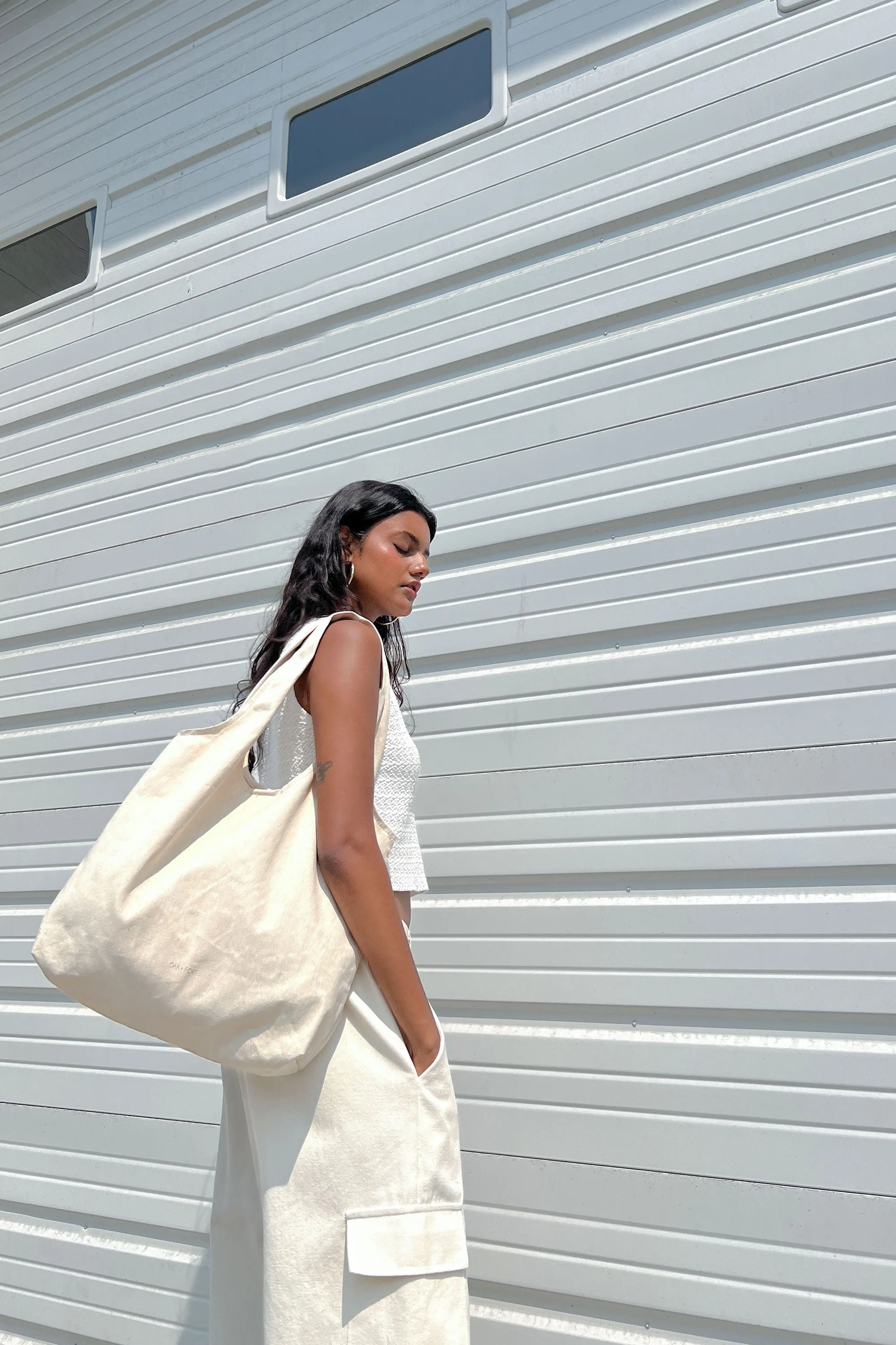 CASUAL CANVAS TOTE sold by OAK AND FORT