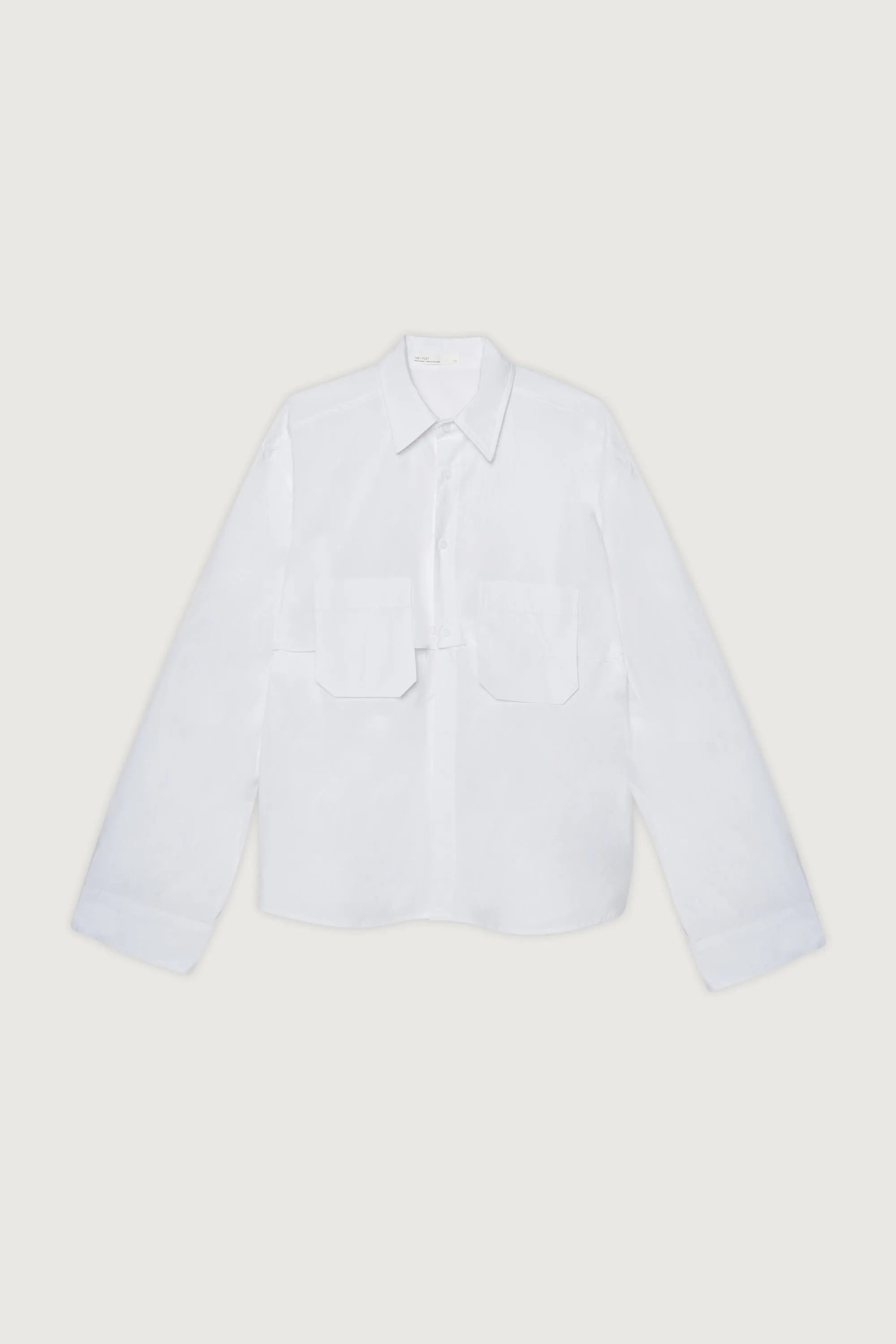 TWO-WAY COTTON POPLIN SHIRT sold by OAK AND FORT product image thumbnail 3