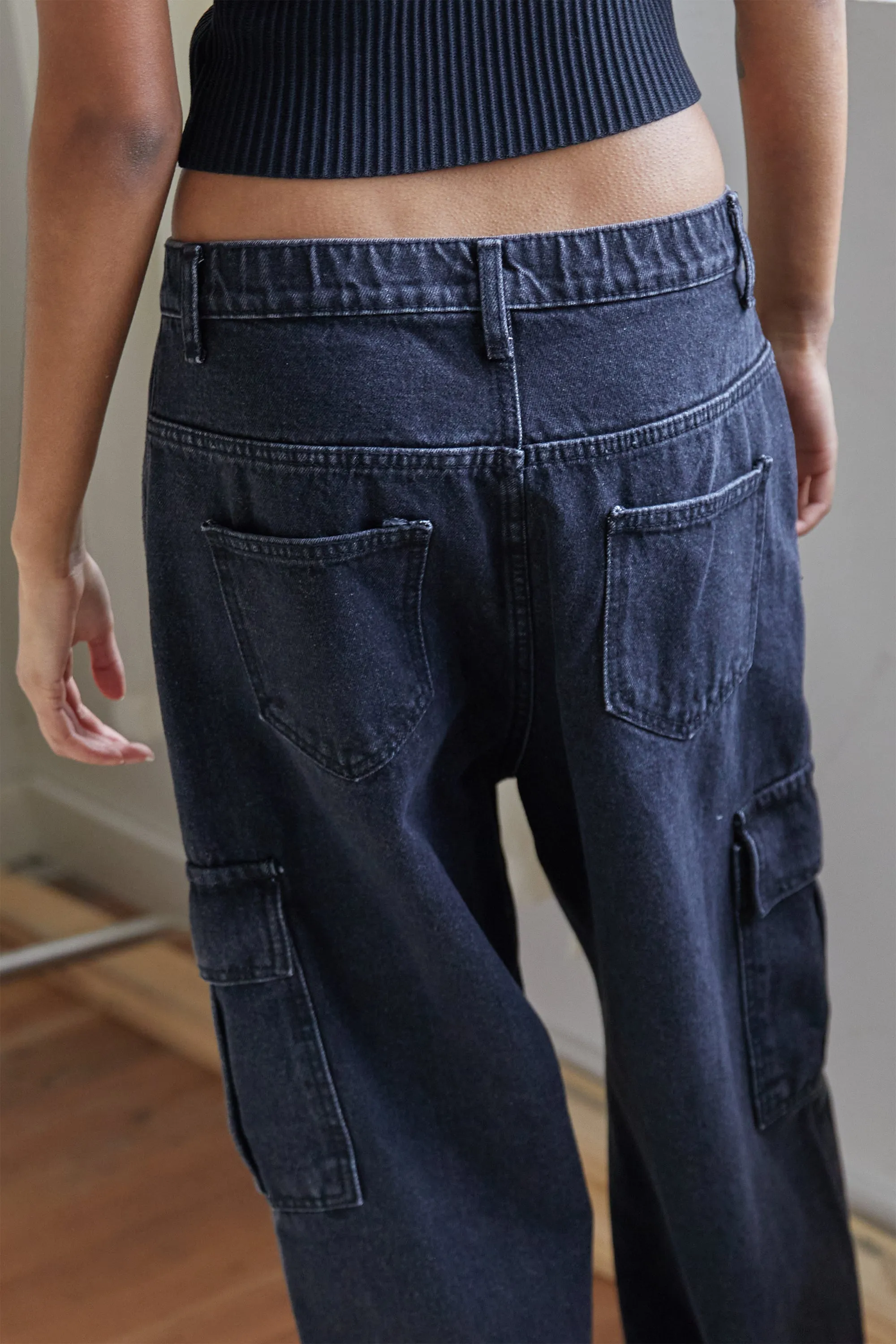 BLACK CARGO JEAN sold by OAK AND FORT product image thumbnail 4