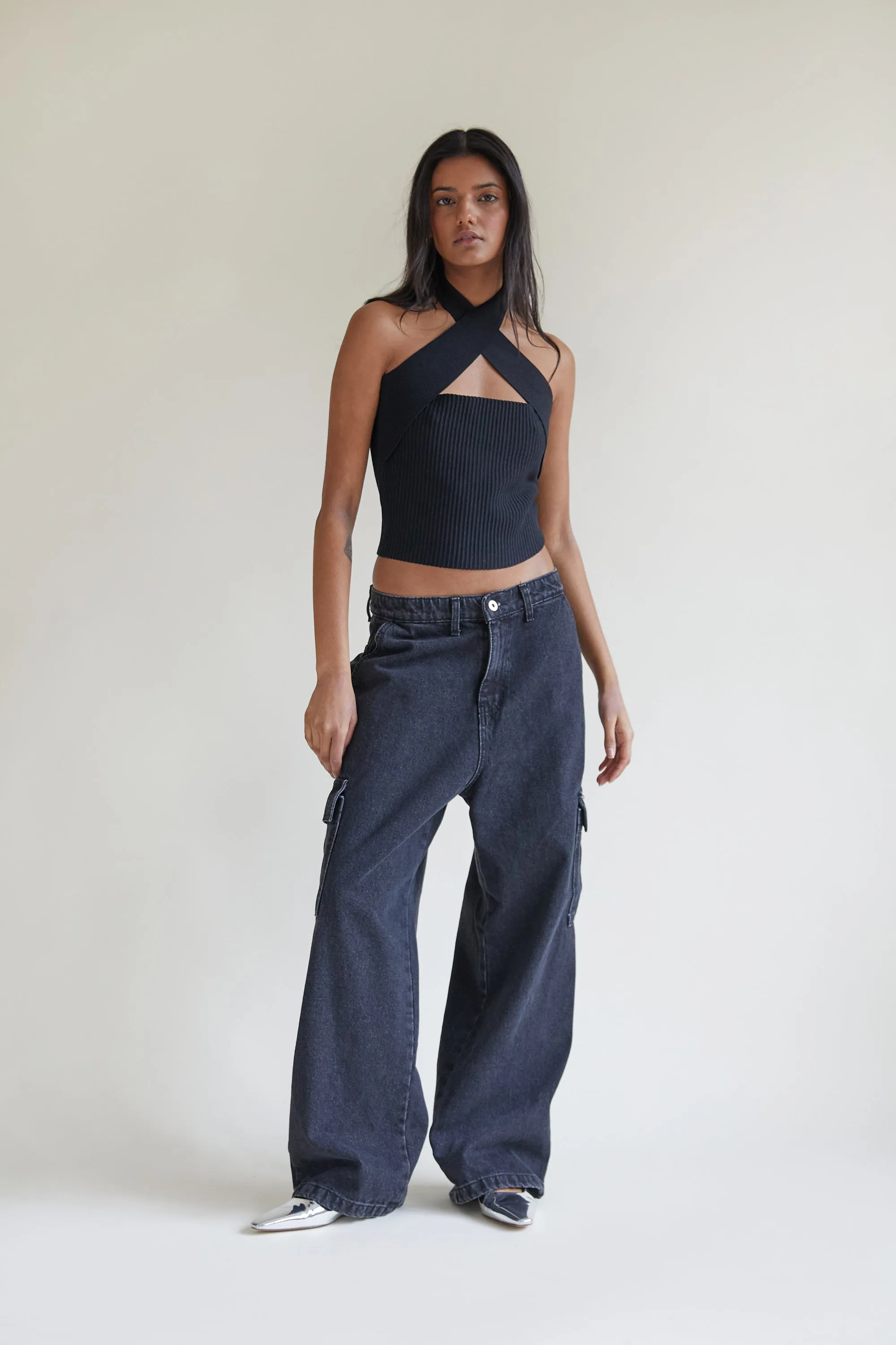 BLACK CARGO JEAN sold by OAK AND FORT product image thumbnail 2