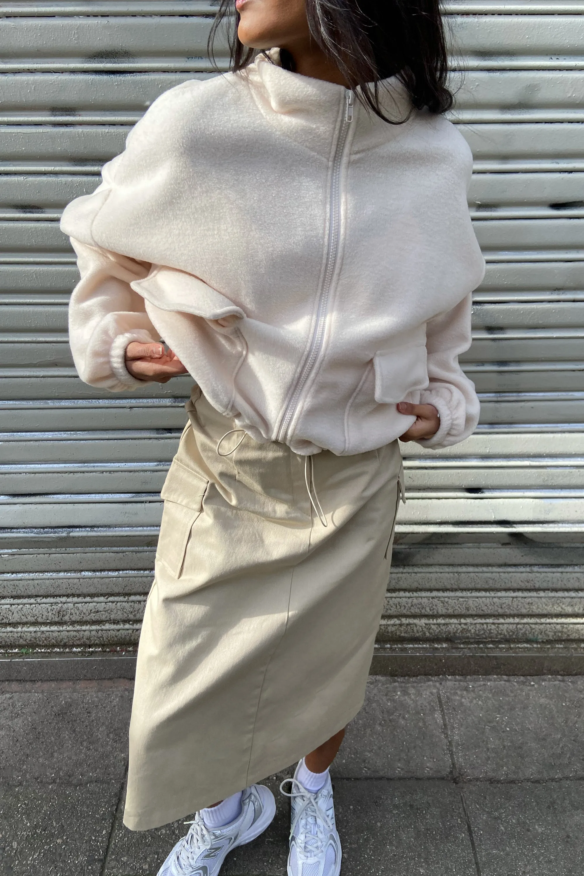 CROPPED ZIP-UP JACKET sold by OAK AND FORT