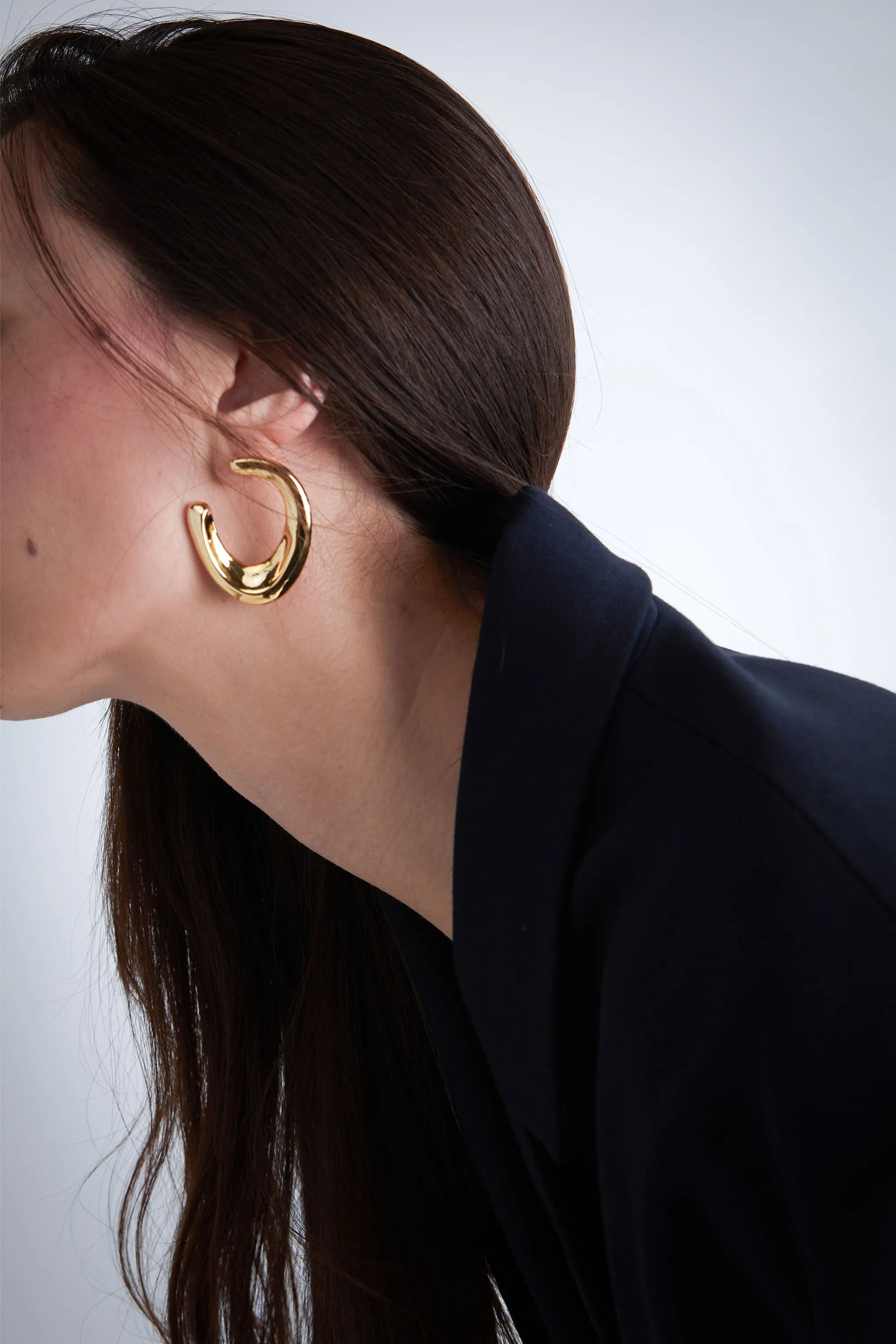 ORGANIC HOOP EARRING sold by OAK AND FORT