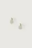 STUD EARRING WITH STONE DROP sold by OAK AND FORT