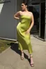 STRAPLESS SATIN DRESS sold by OAK AND FORT
