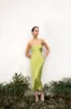 STRAPLESS SATIN DRESS sold by OAK AND FORT