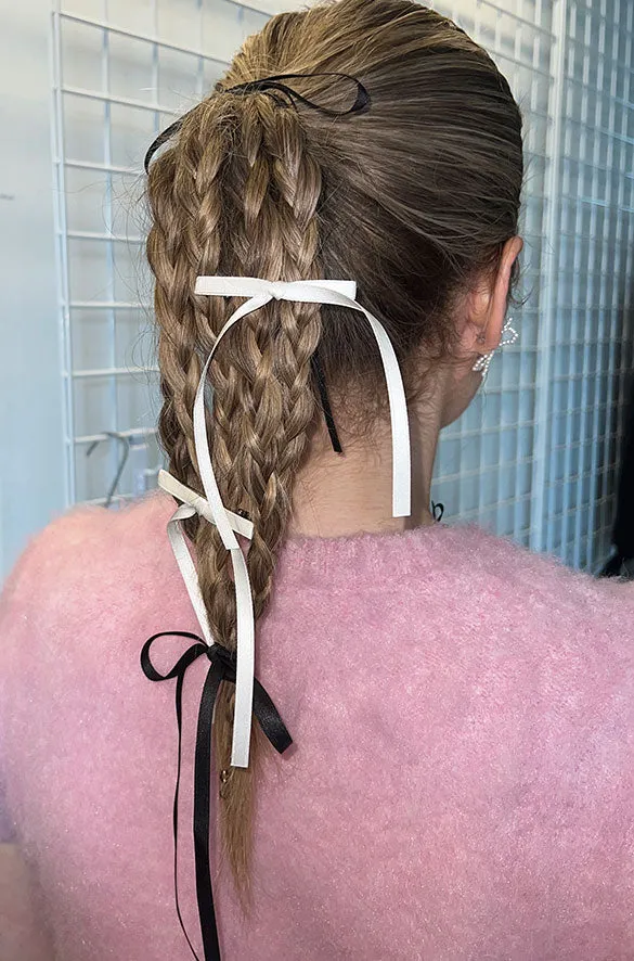 SET OF TWO LONG BOW HAIR CLIPS sold by OAK AND FORT