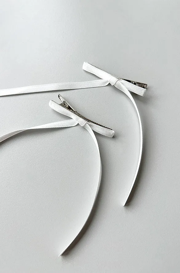 SET OF TWO LONG BOW HAIR CLIPS sold by OAK AND FORT product image thumbnail 3