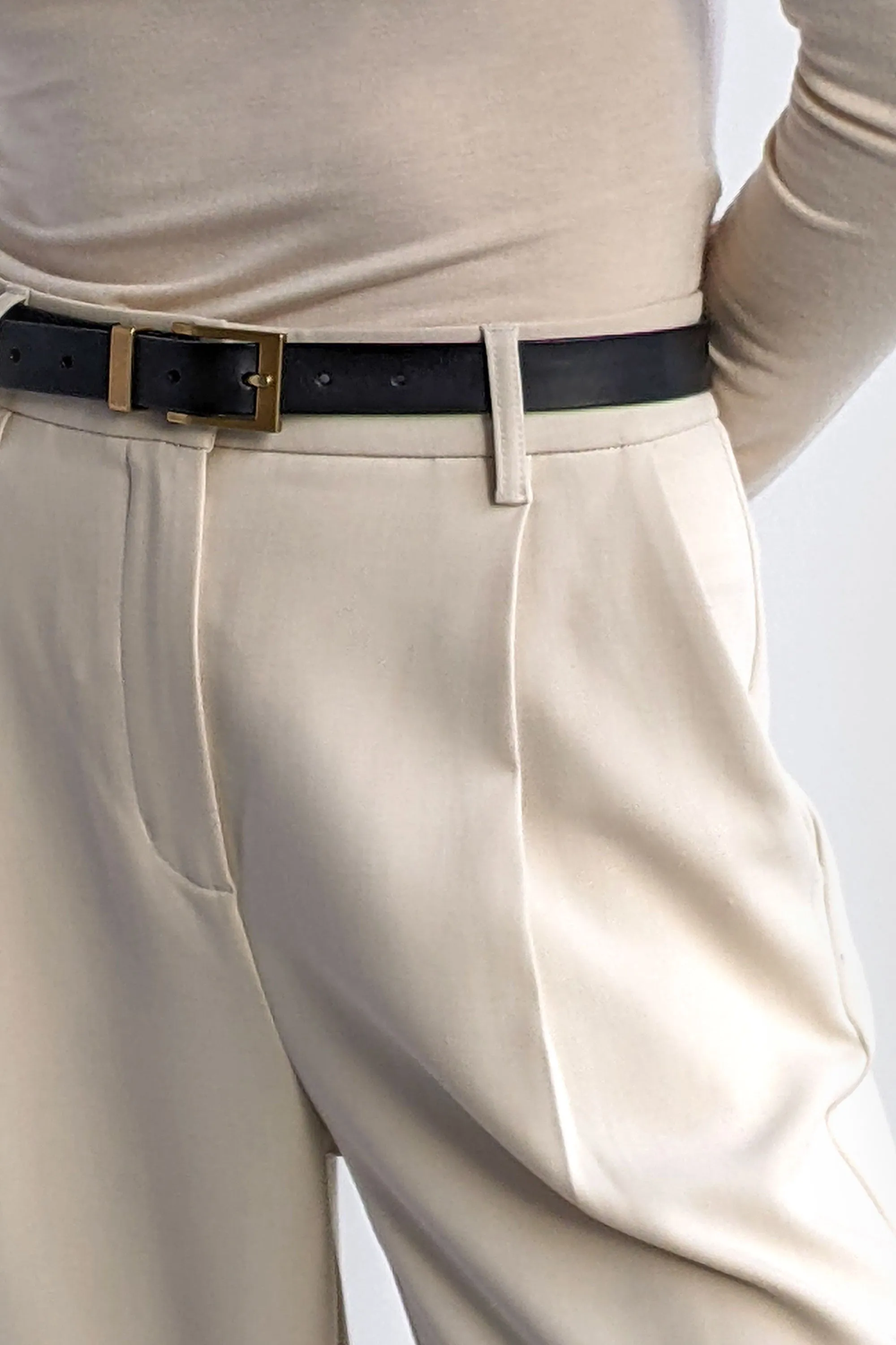 GENUINE LEATHER SQUARE BUCKLE BELT sold by OAK AND FORT product image thumbnail 2