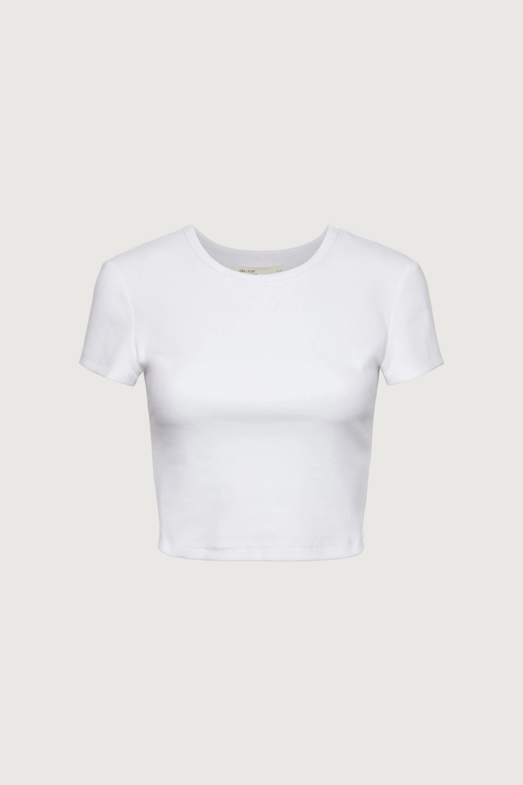 CAP SLEEVE CROPPED T-SHIRT sold by OAK AND FORT product image thumbnail 5