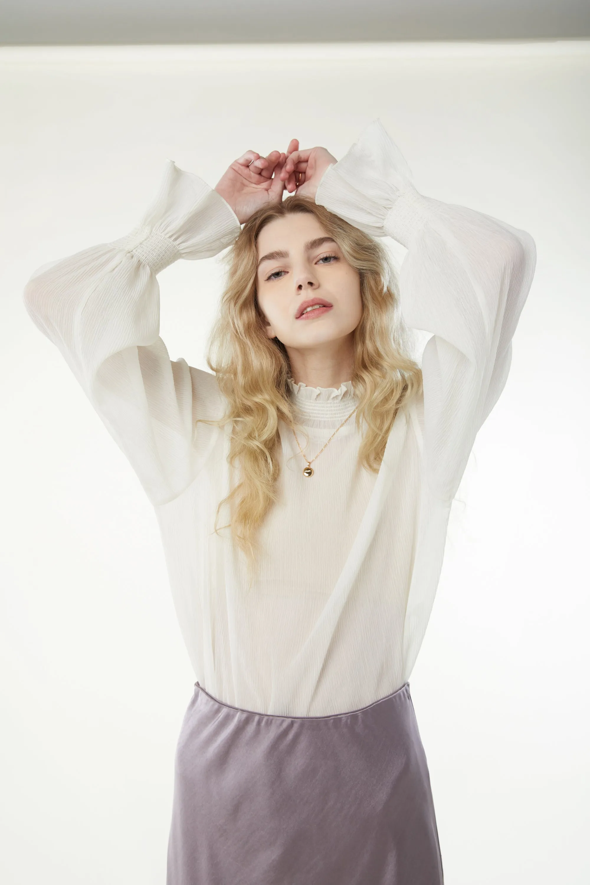 MOCKNECK BLOUSE sold by OAK AND FORT product image thumbnail 3