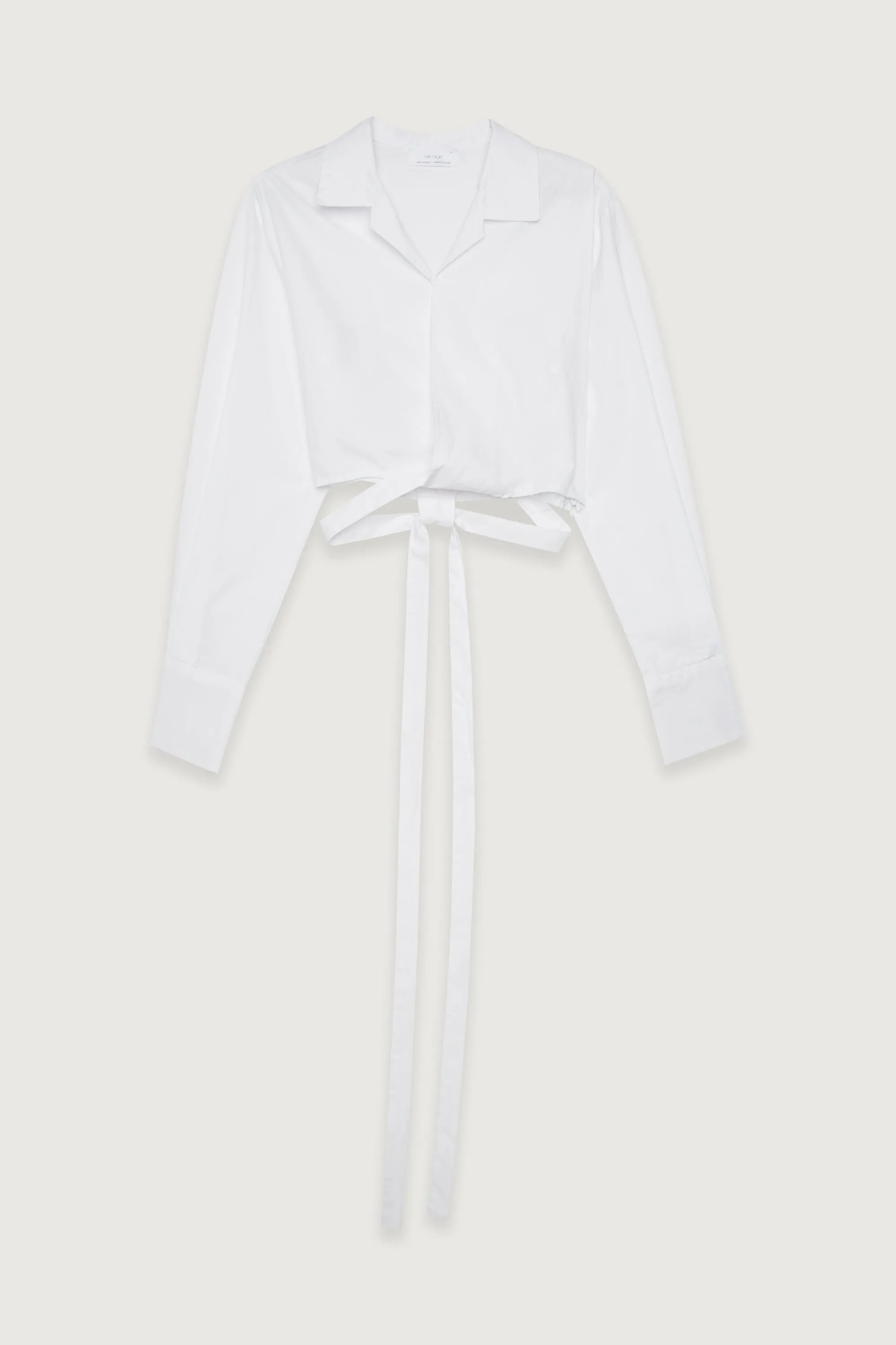 CROPPED WRAP SHIRT sold by OAK AND FORT product image thumbnail 5