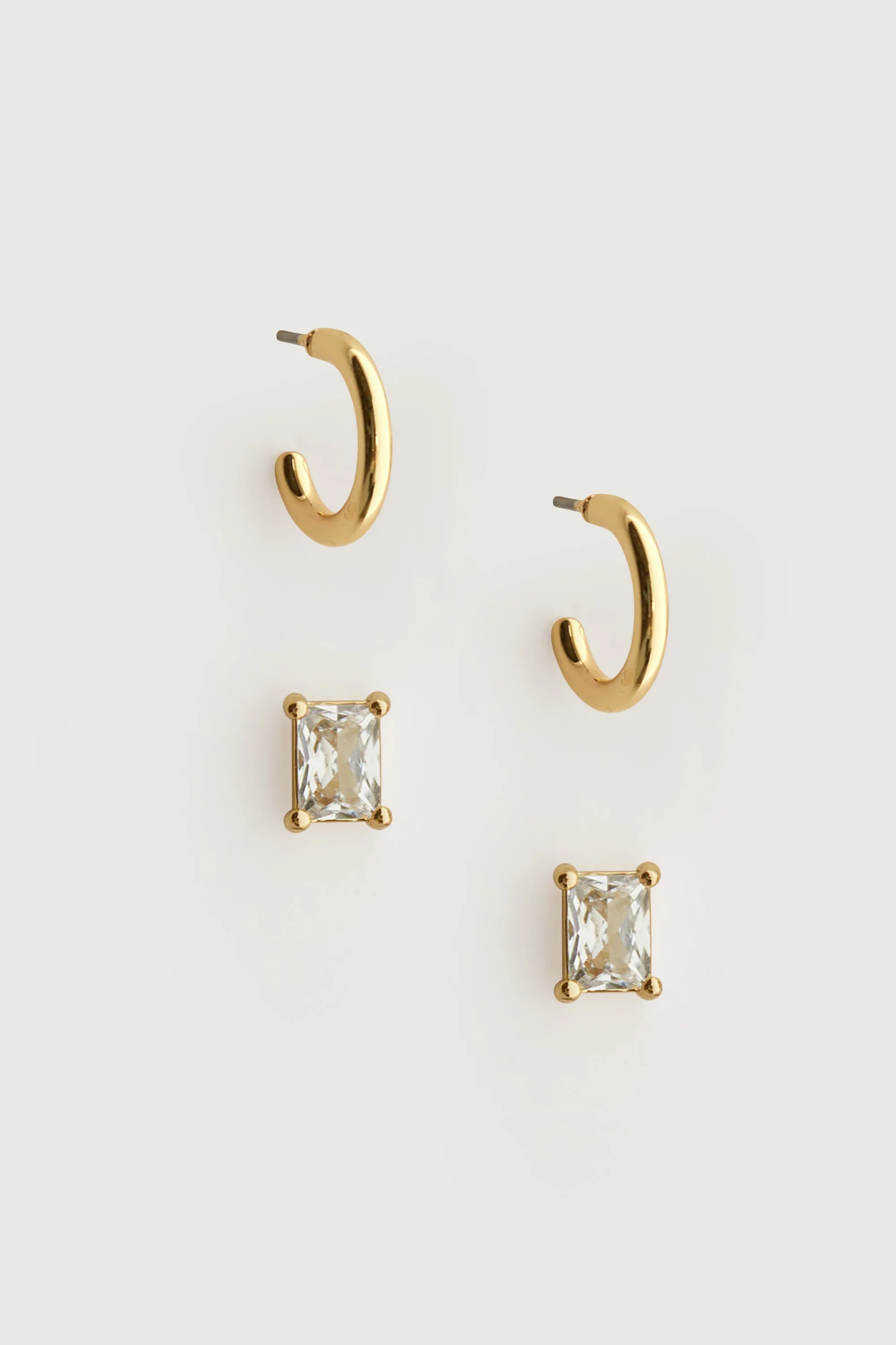 STUD AND HOOP SET sold by OAK AND FORT product image thumbnail 2