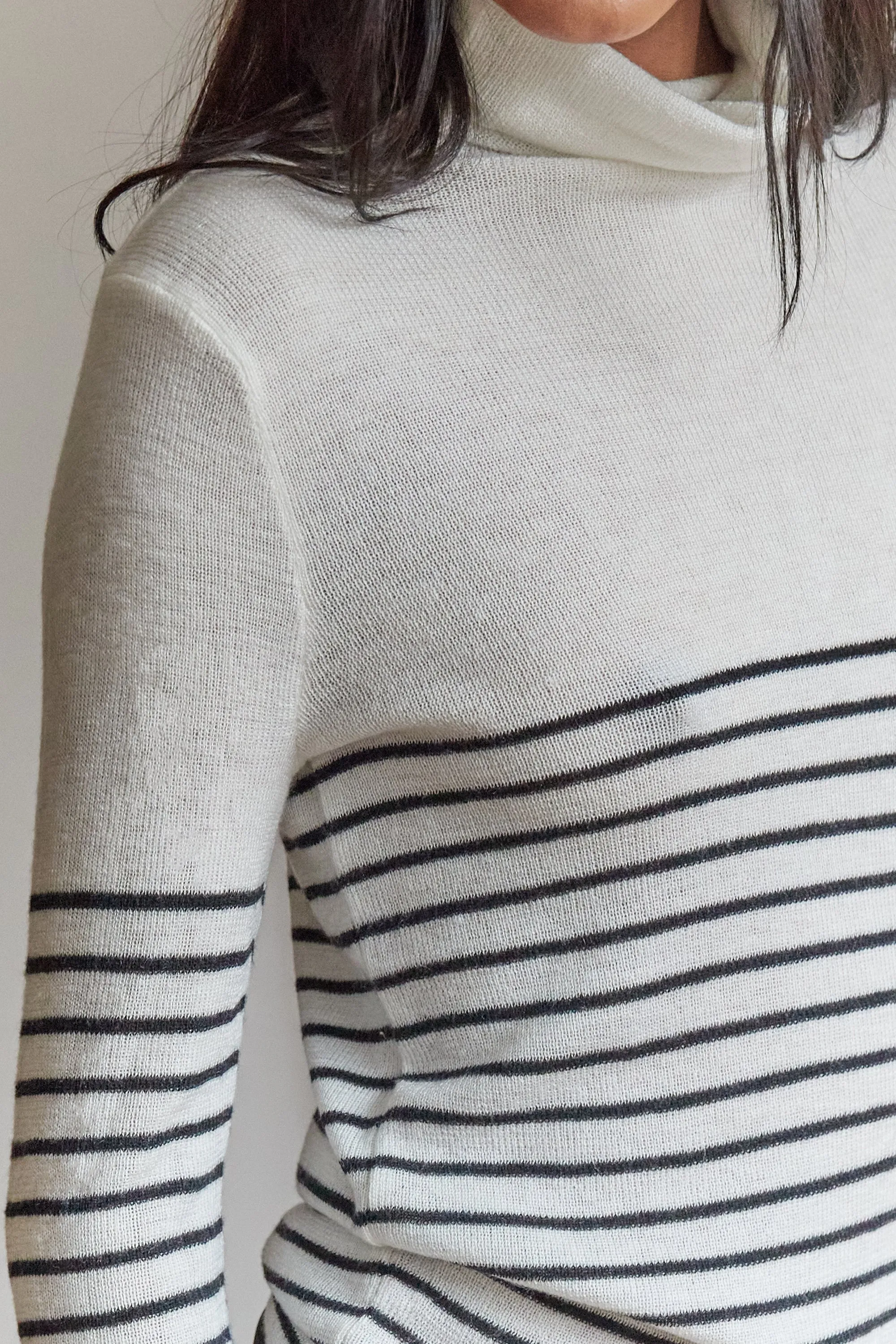STRIPED TURTLENECK TOP sold by OAK AND FORT product image thumbnail 4