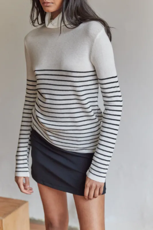 STRIPED TURTLENECK TOP sold by OAK AND FORT