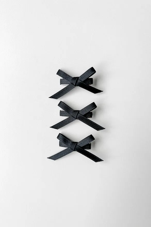 SET OF THREE BOW HAIR CLIPS sold by OAK AND FORT product image thumbnail 4