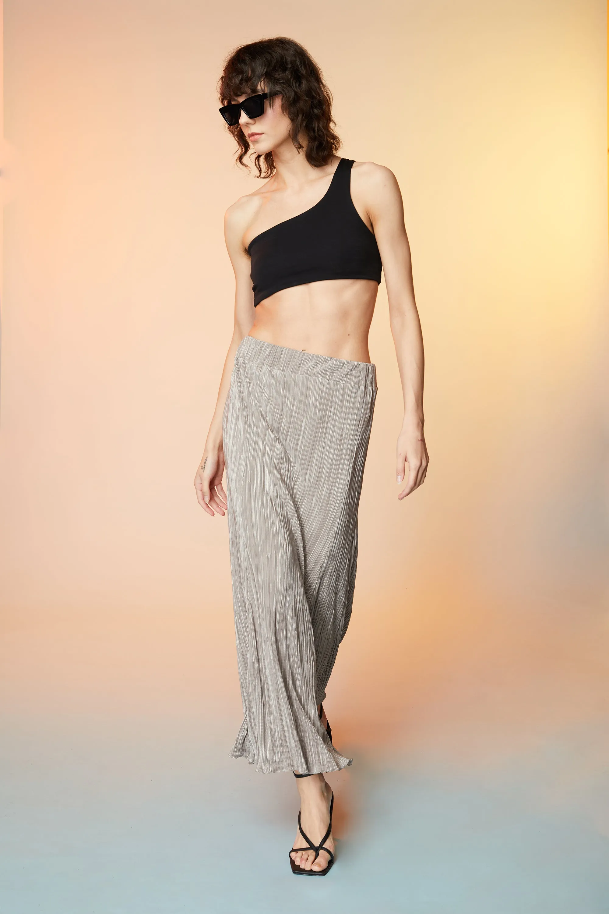 PLEATED MIDI SKIRT sold by OAK AND FORT product image thumbnail 2