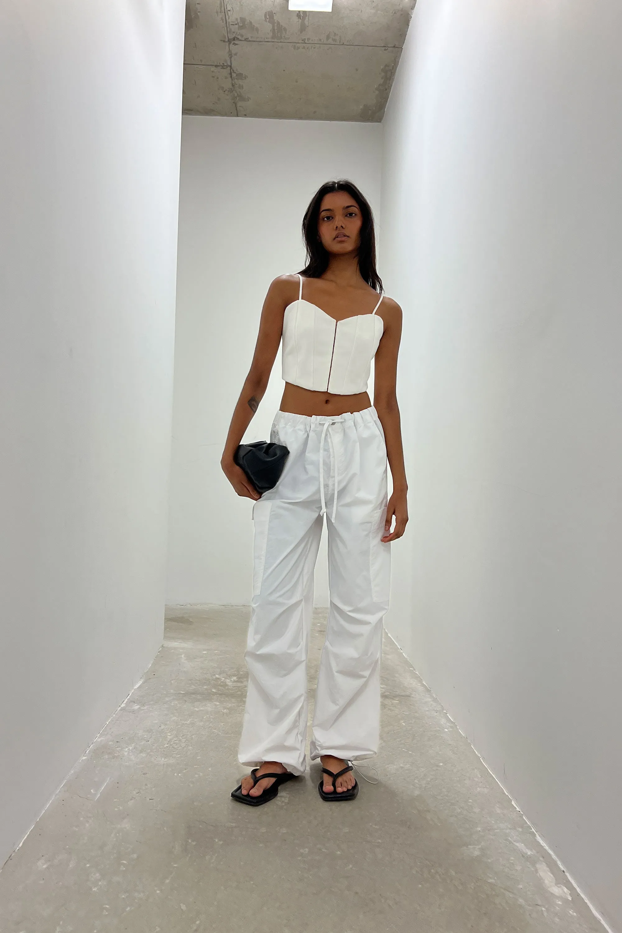 PONTE KNIT CORSET TANK sold by OAK AND FORT product image thumbnail 2