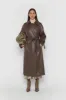 OVERSIZED VEGAN LEATHER TRENCH COAT sold by OAK AND FORT