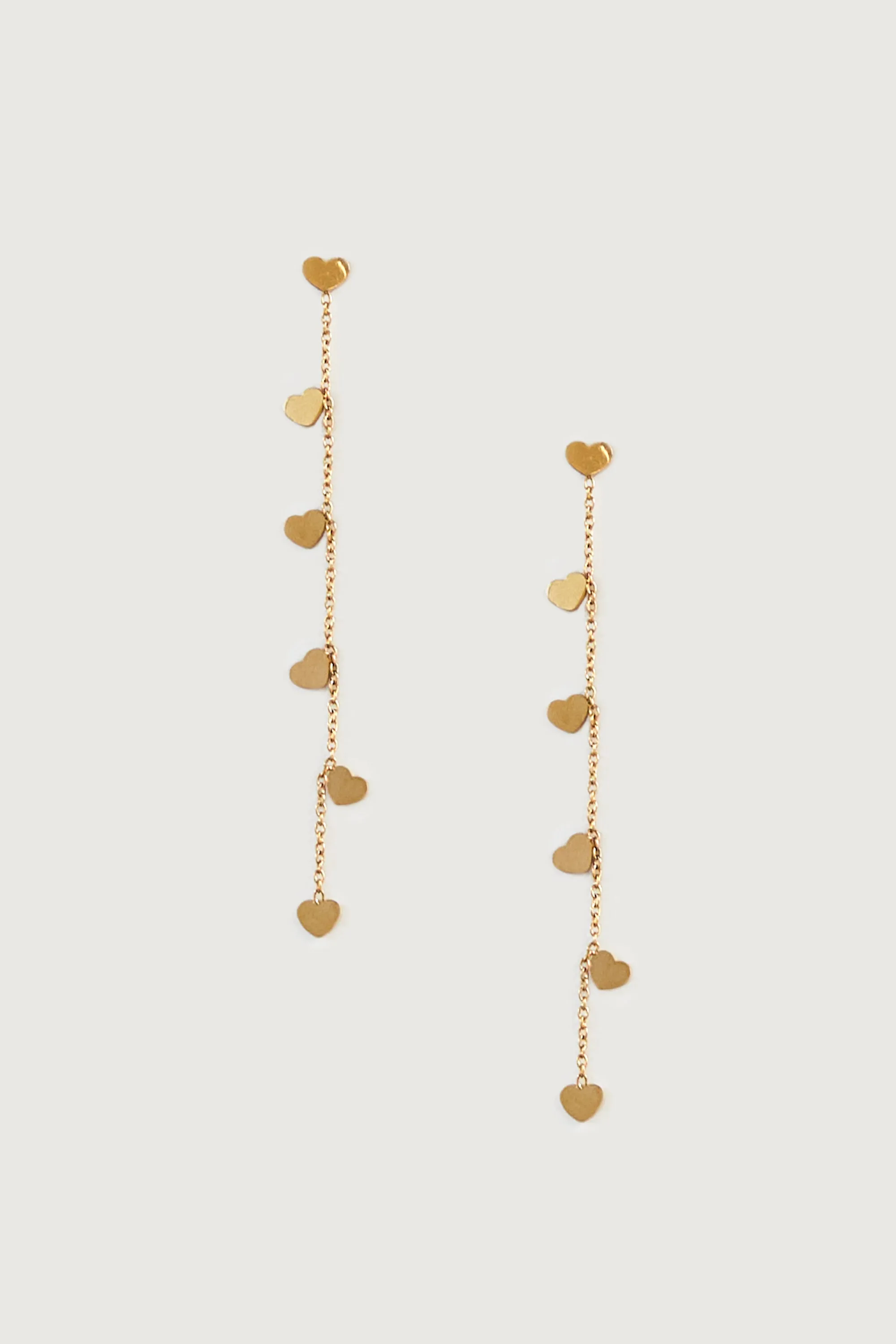 HEART CHAIN EARRING sold by OAK AND FORT