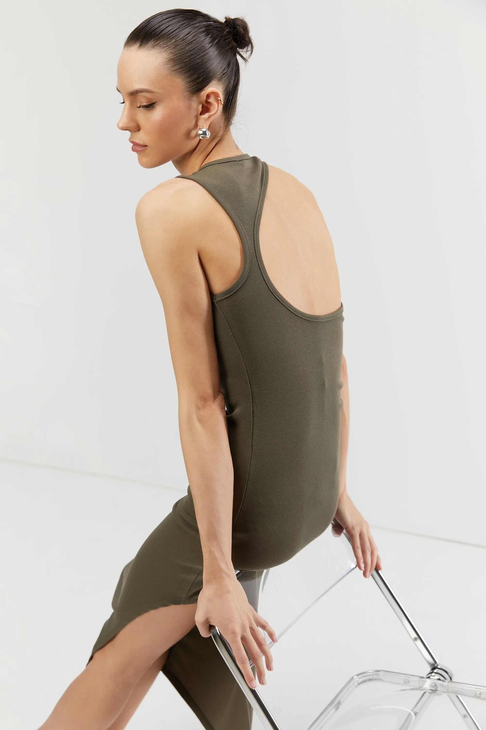OPEN BACK MIDI DRESS sold by OAK AND FORT product image thumbnail 4