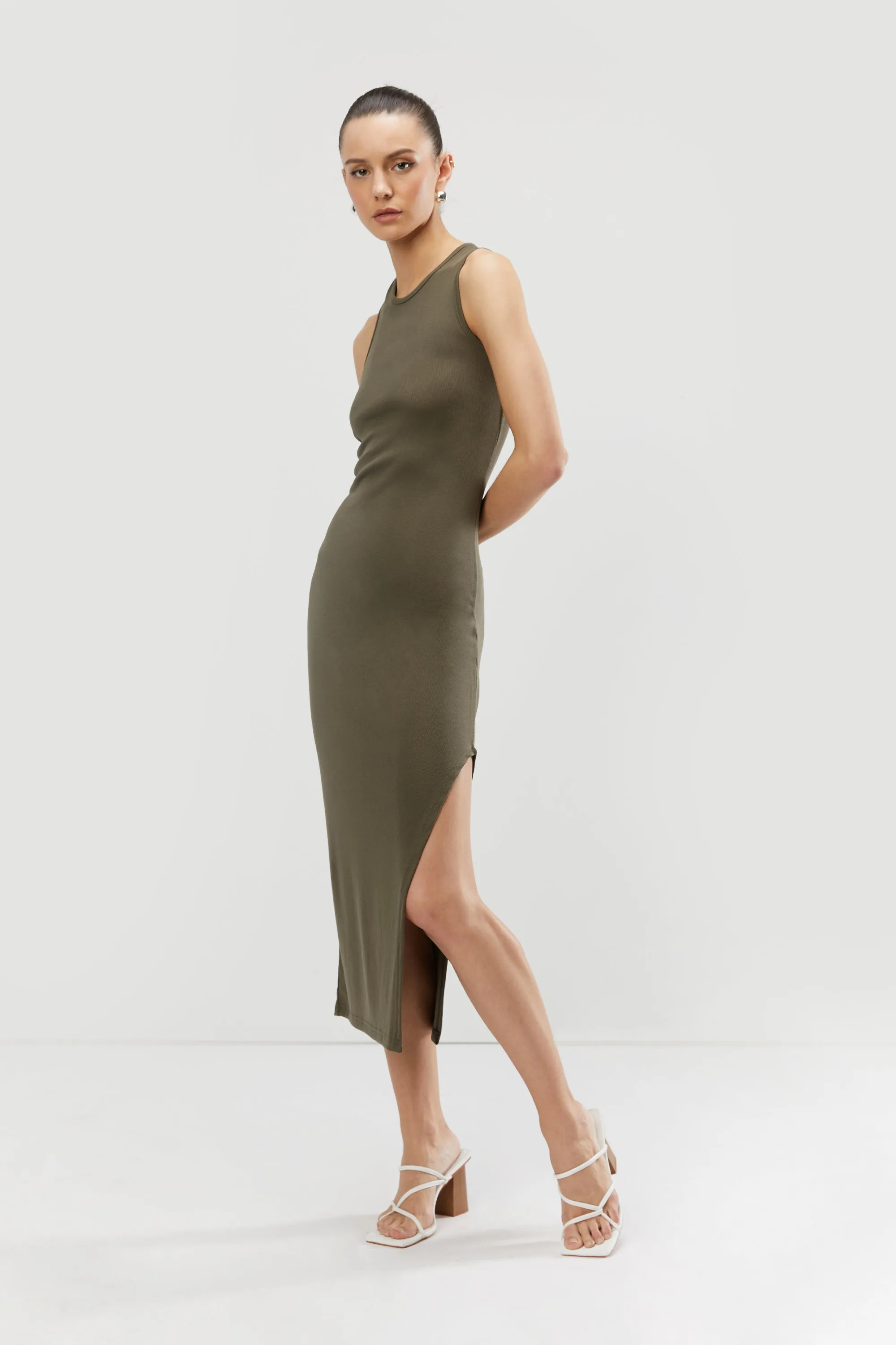 OPEN BACK MIDI DRESS sold by OAK AND FORT product image thumbnail 2