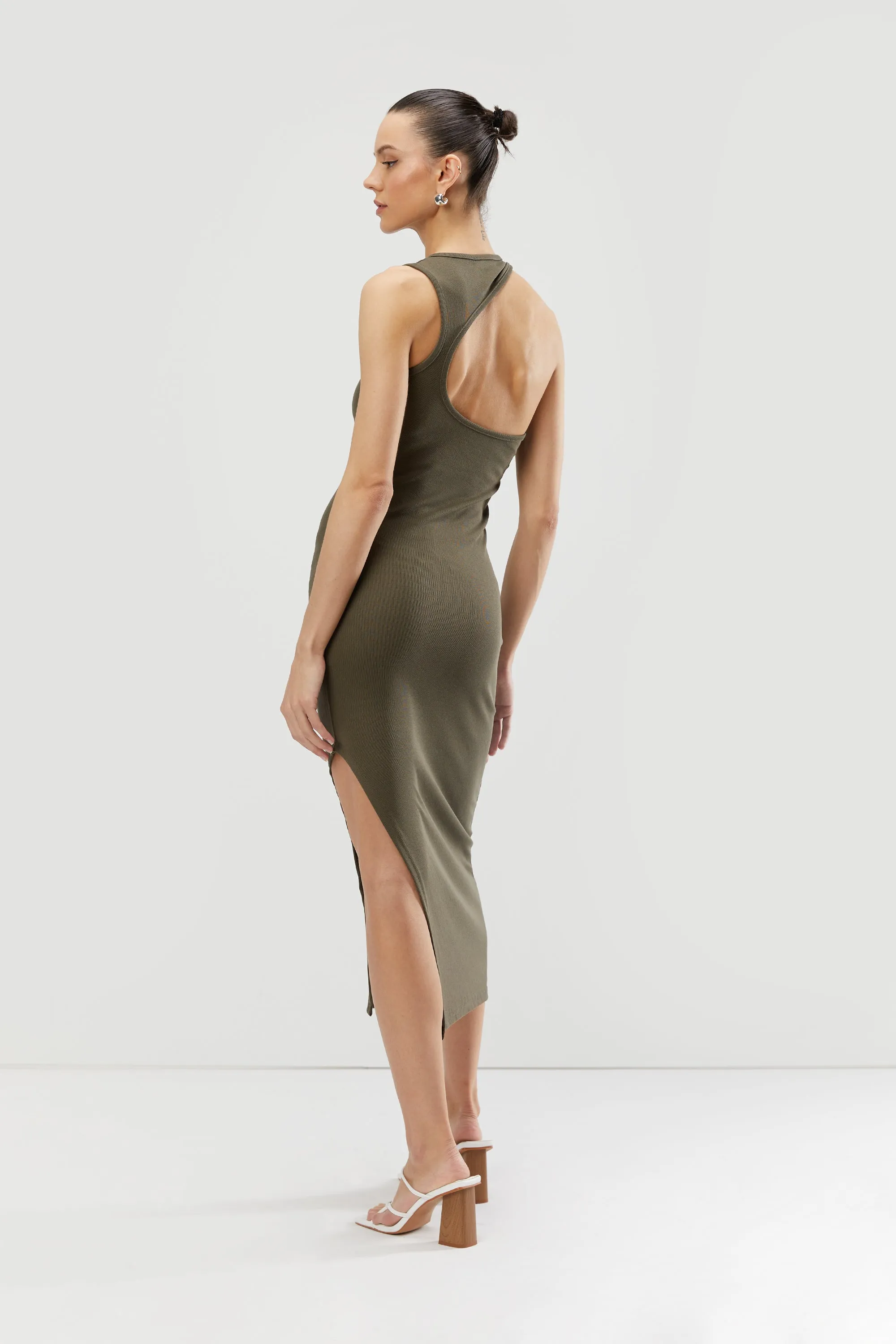 OPEN BACK MIDI DRESS sold by OAK AND FORT