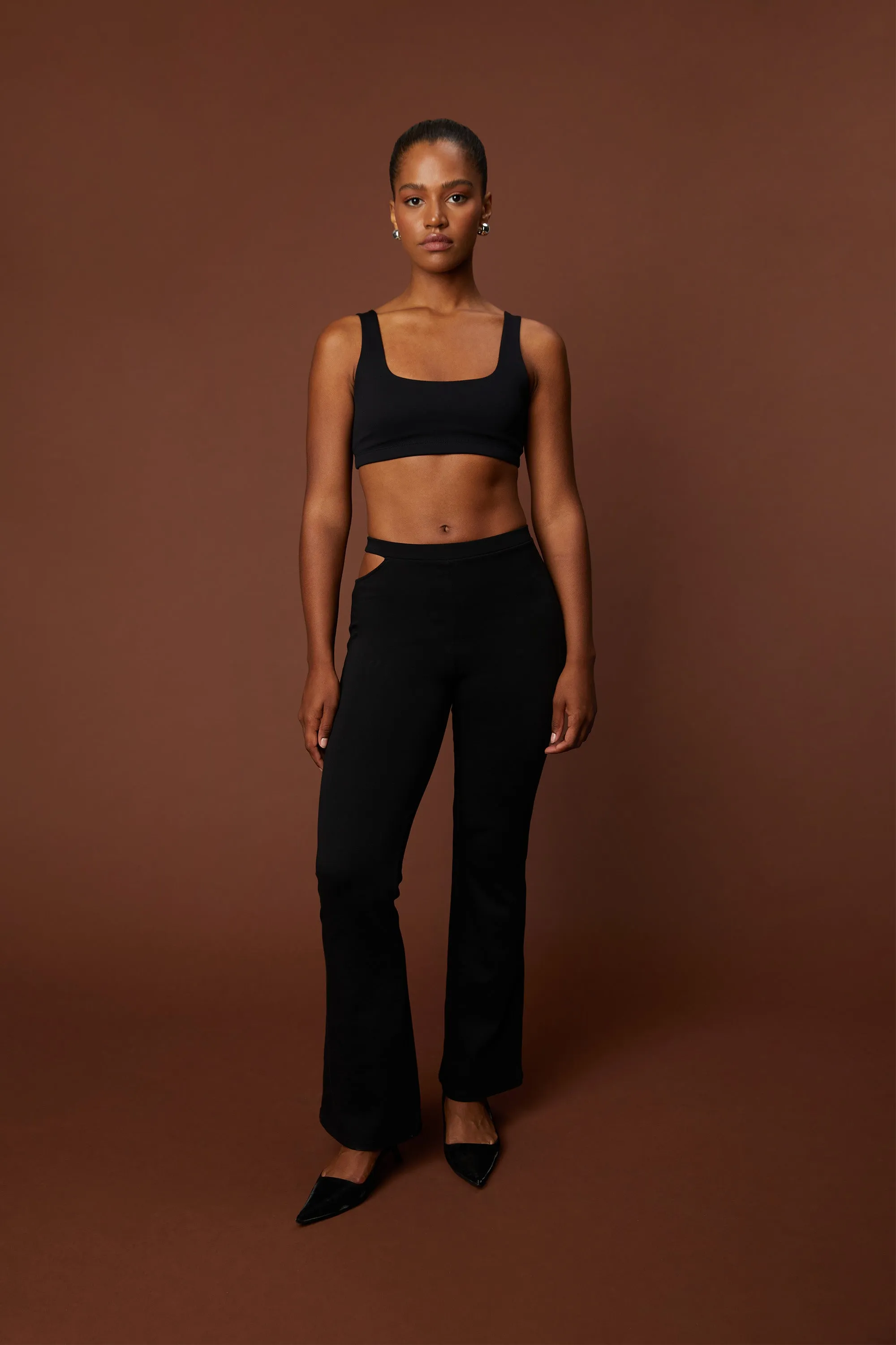 SIDE CUT-OUT PANTS sold by OAK AND FORT