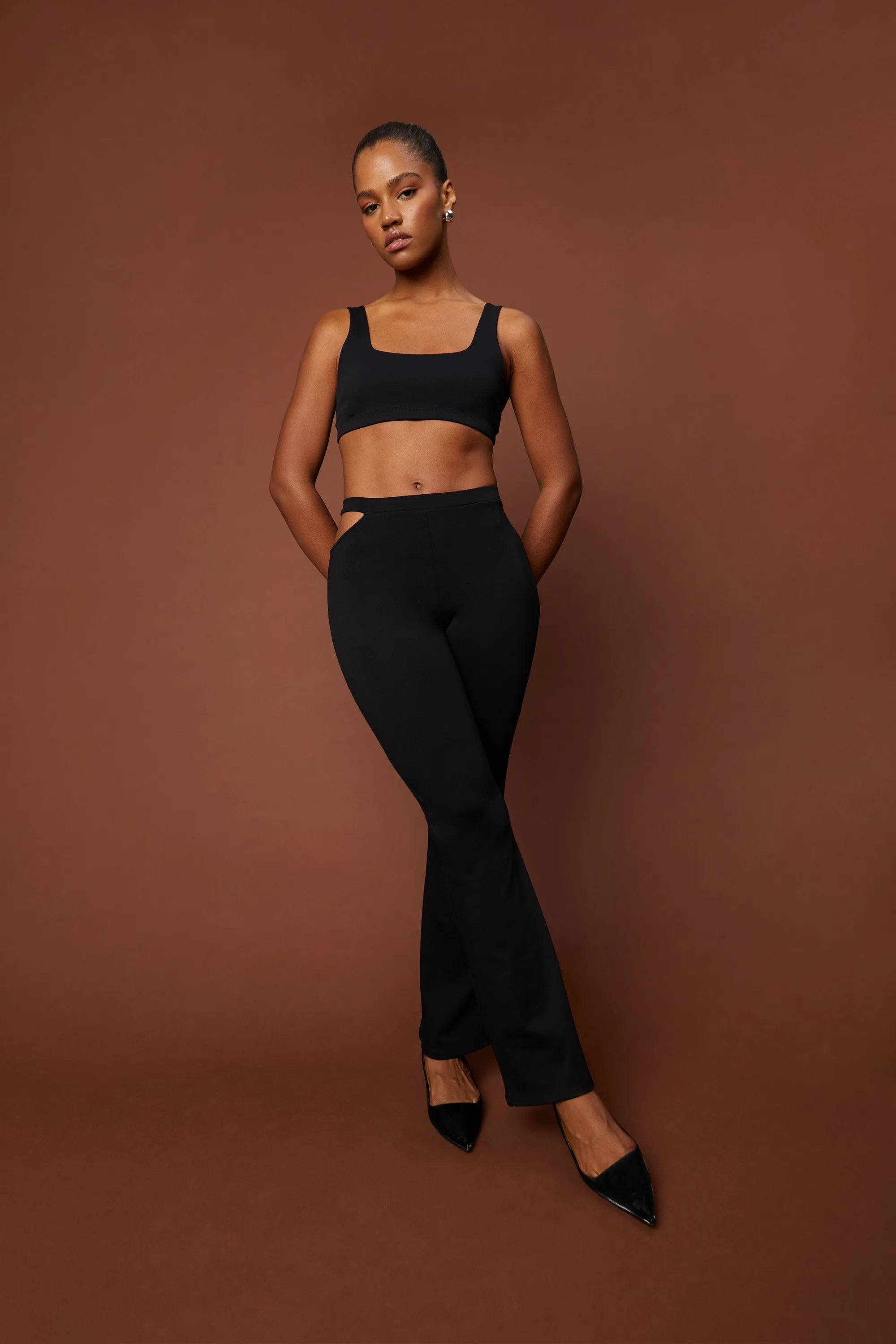 SIDE CUT-OUT PANTS sold by OAK AND FORT product image thumbnail 4