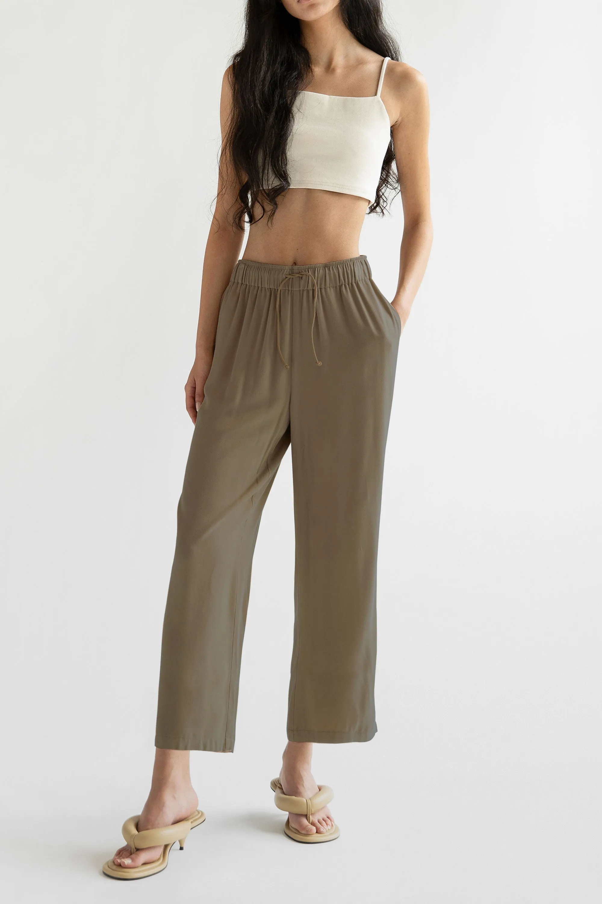 RAYON TWILL PANT sold by OAK AND FORT