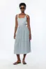 PLEATED MIDI DRESS sold by OAK AND FORT