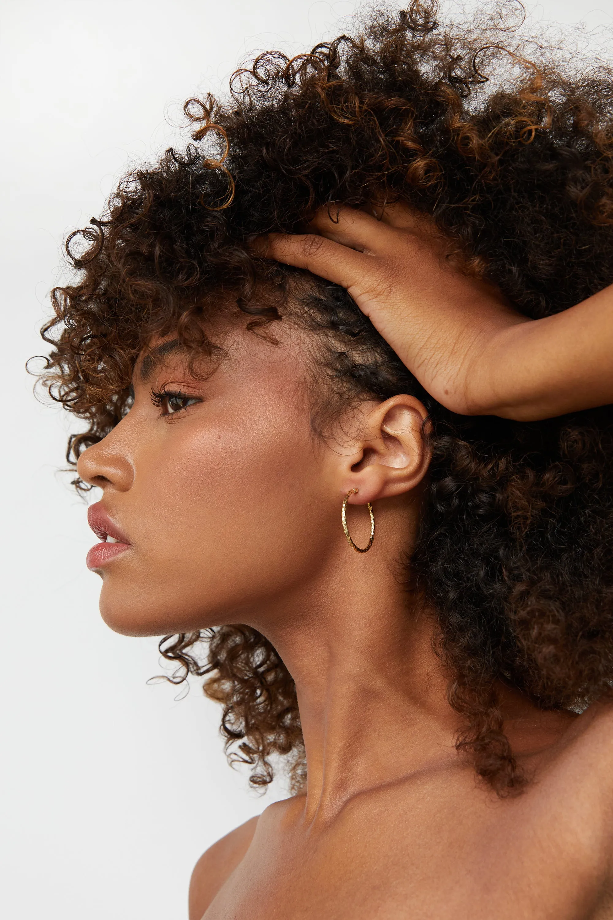 BIG HOOP EARRING sold by OAK AND FORT