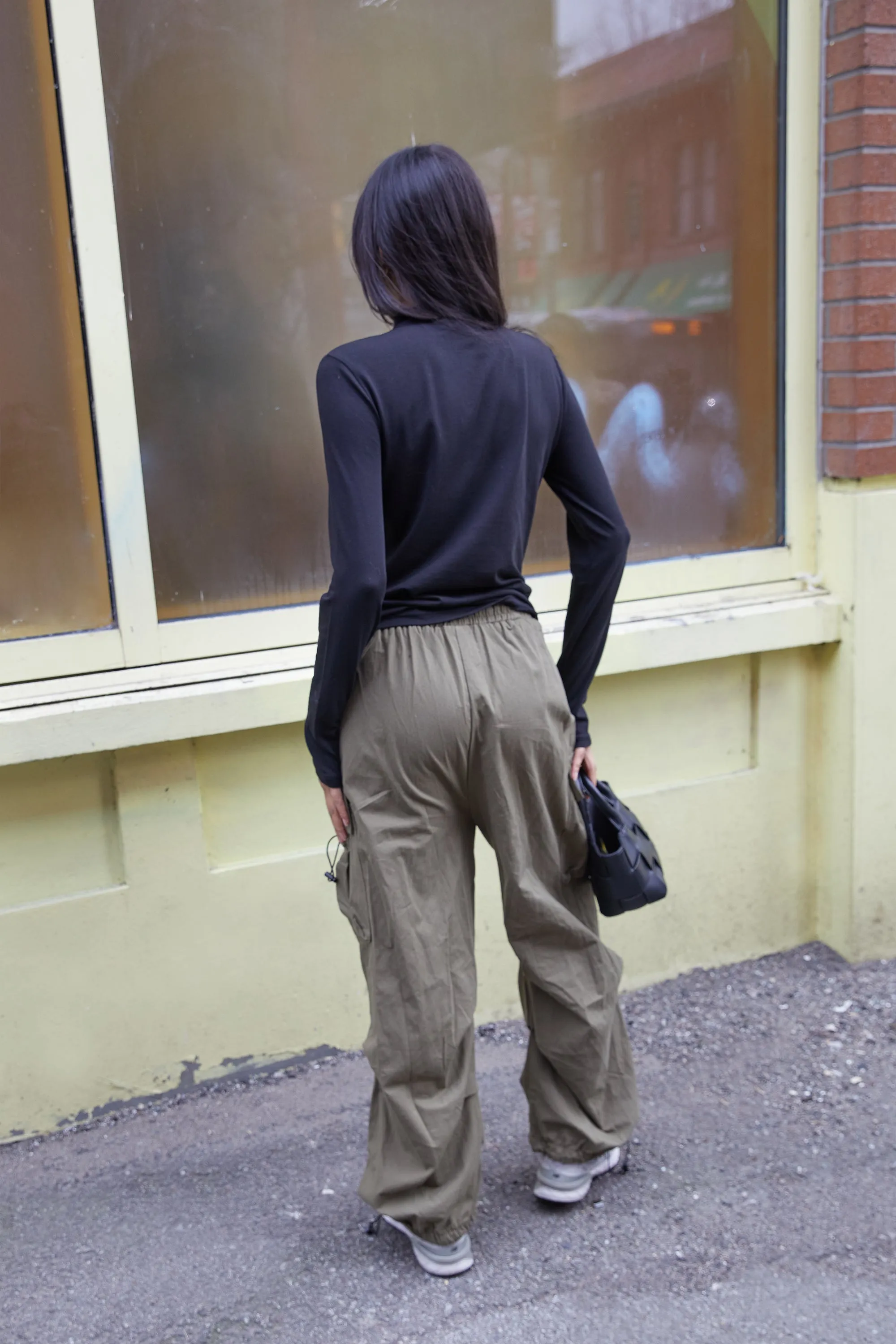 MOCKNECK TOP WITH FRONT CUTOUT sold by OAK AND FORT product image thumbnail 4