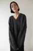 CABLE KNIT V-NECK SWEATER sold by OAK AND FORT