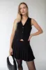 PLEATED SUITING MINI SKIRT sold by OAK AND FORT